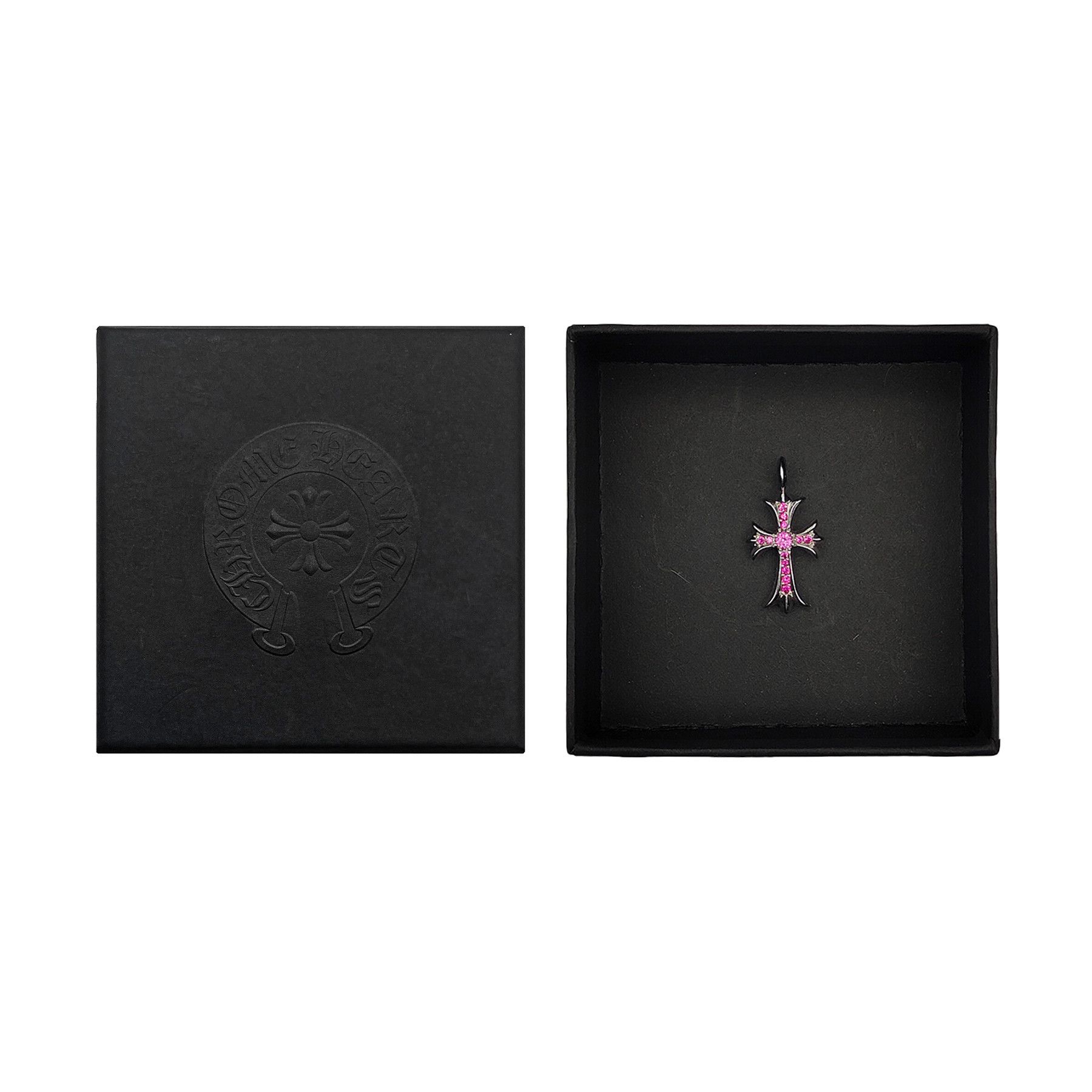 Chrome Hearts Chrome Hearts 18K White Gold Pink Saph Tiny Charm Pendant Size ONE SIZE - 4 Thumbnail