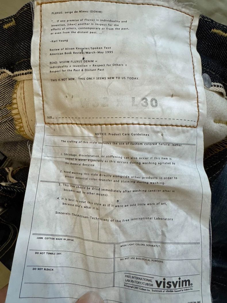 Visvim Visvim Denim Jeans W32/L30, Black Snake Skin-2506 Size US 32 / EU 48 - 6 Thumbnail