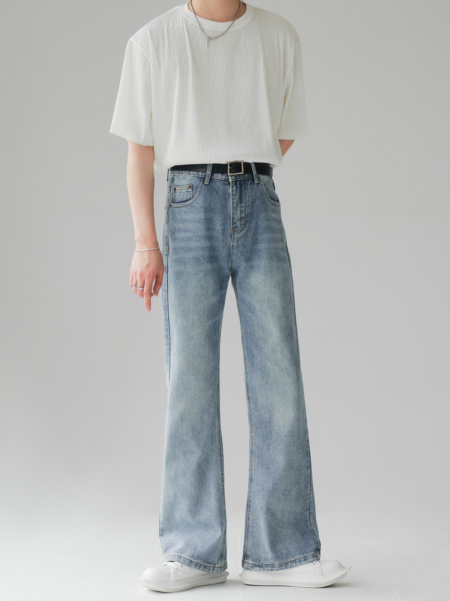 Japanese Brand × Jean American retro loose cleanfit flared jeans for men Size US 32 / EU 48 - 3 Thumbnail