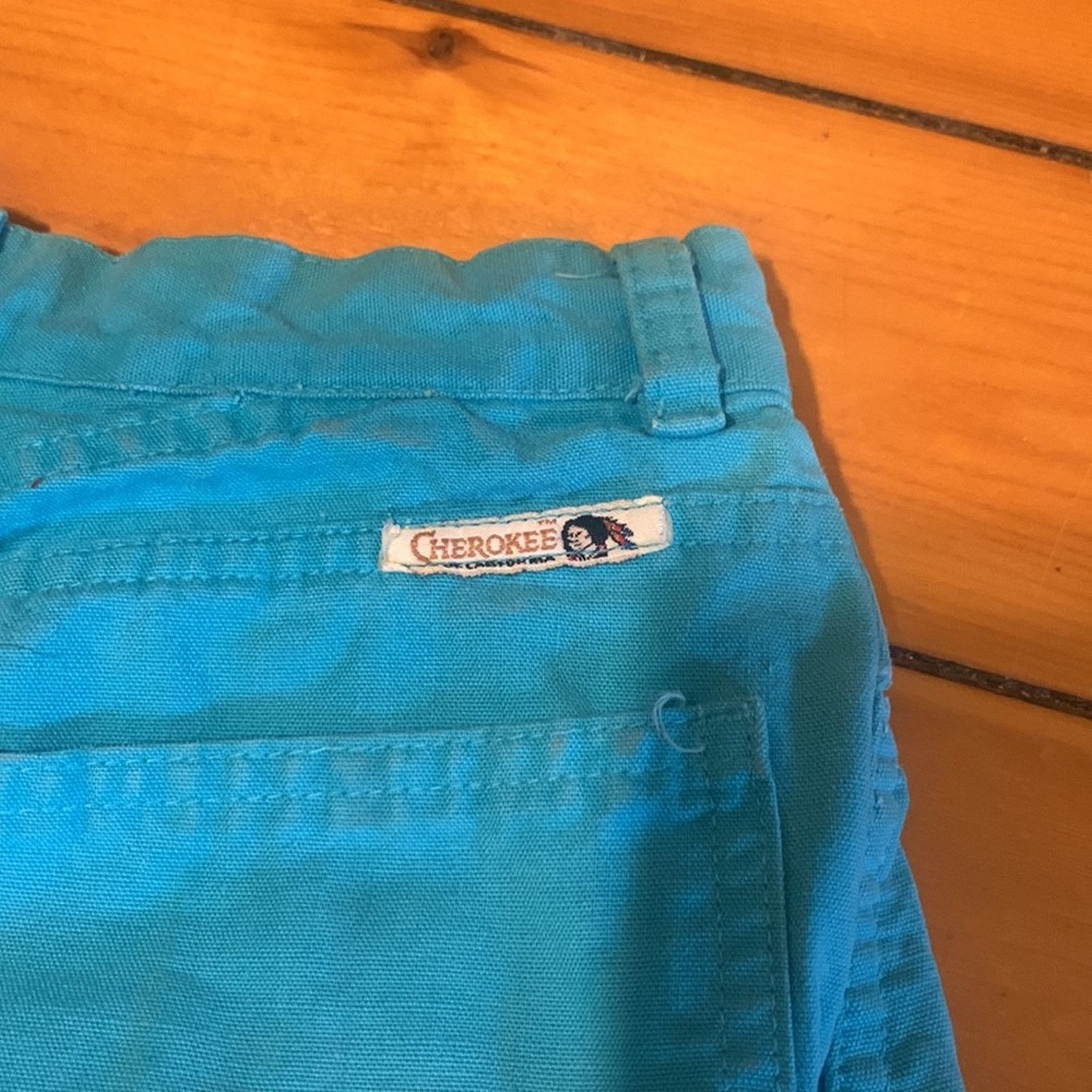 Cherokee 80’s Cherokee of California Turquoise highwaisted shorts\ Size 26" / US 2 / IT 38 - 4 Thumbnail