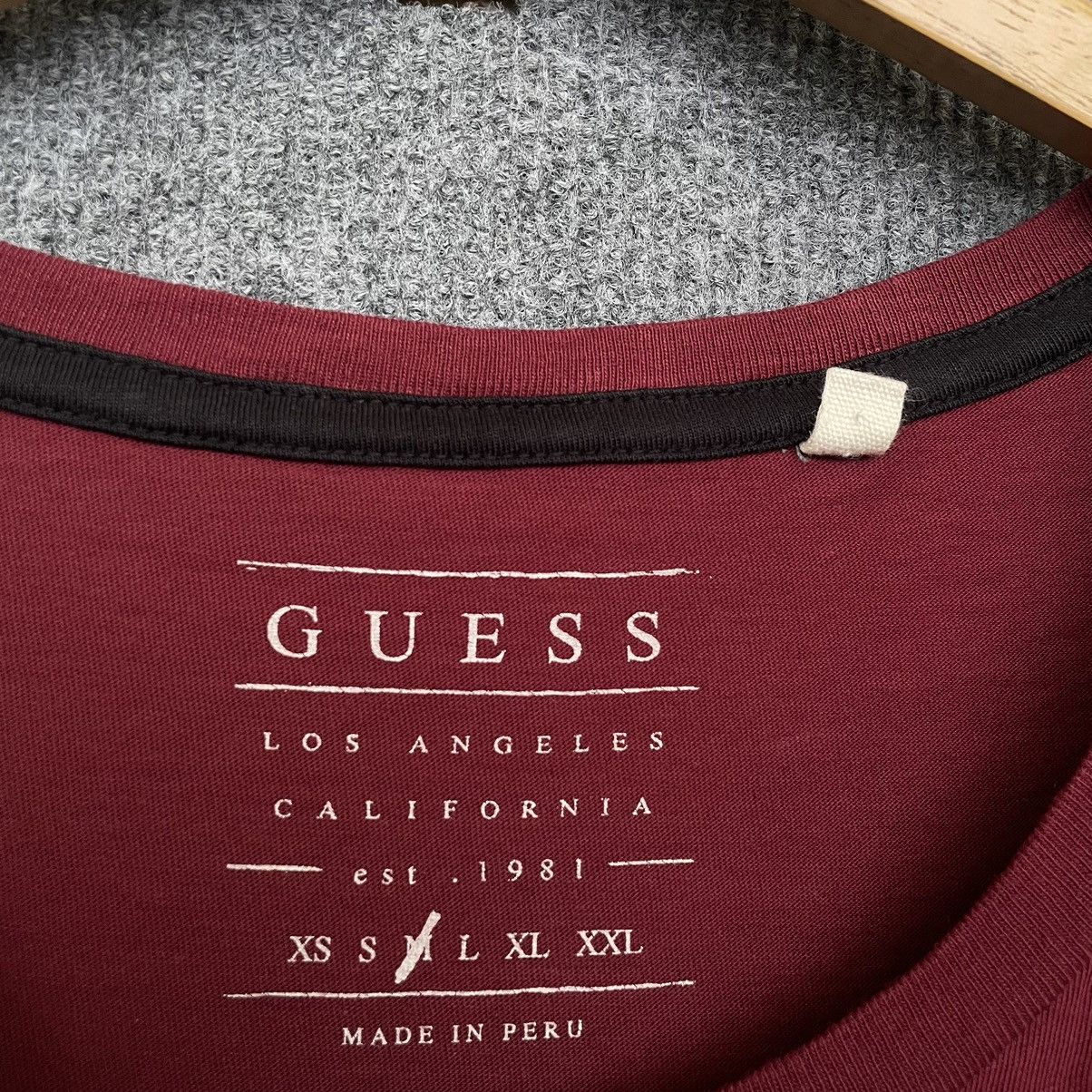 Guess Guess Burgundy T Shirt Size US M / EU 48-50 / 2 - 4 Thumbnail