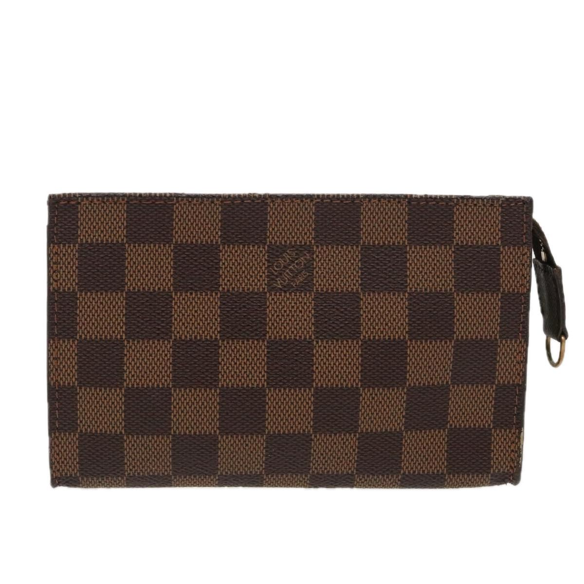 Marais Brown Canvas Clutch Bag (Pre-Owned)