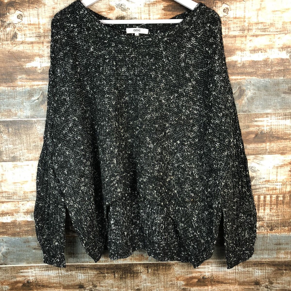 Homespun Knitwear × Japanese Brand Ozoc Black Knitwear #A1367 Size M / US 6-8 / IT 42-44 - 6 Thumbnail