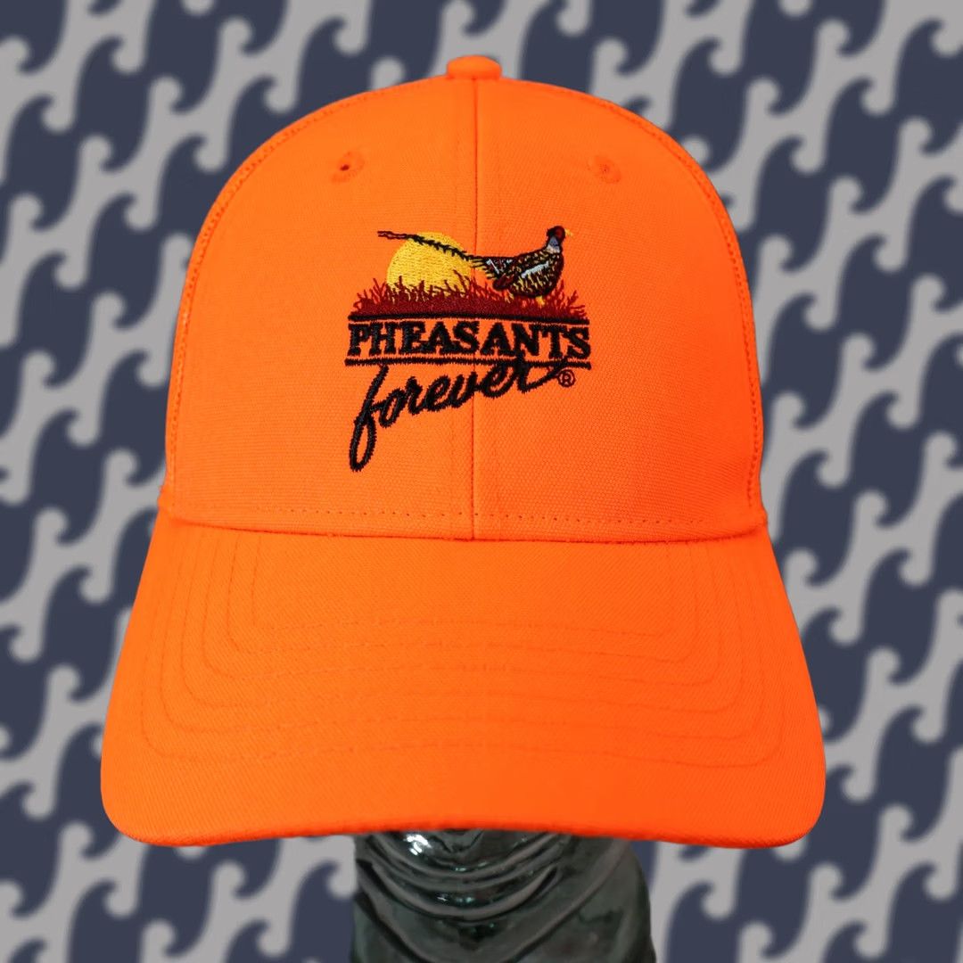 Hunter Pheasants Forever Embroidered Hat Orange Hunter Capamerica Baseball Cap Size ONE SIZE - 1 Thumbnail