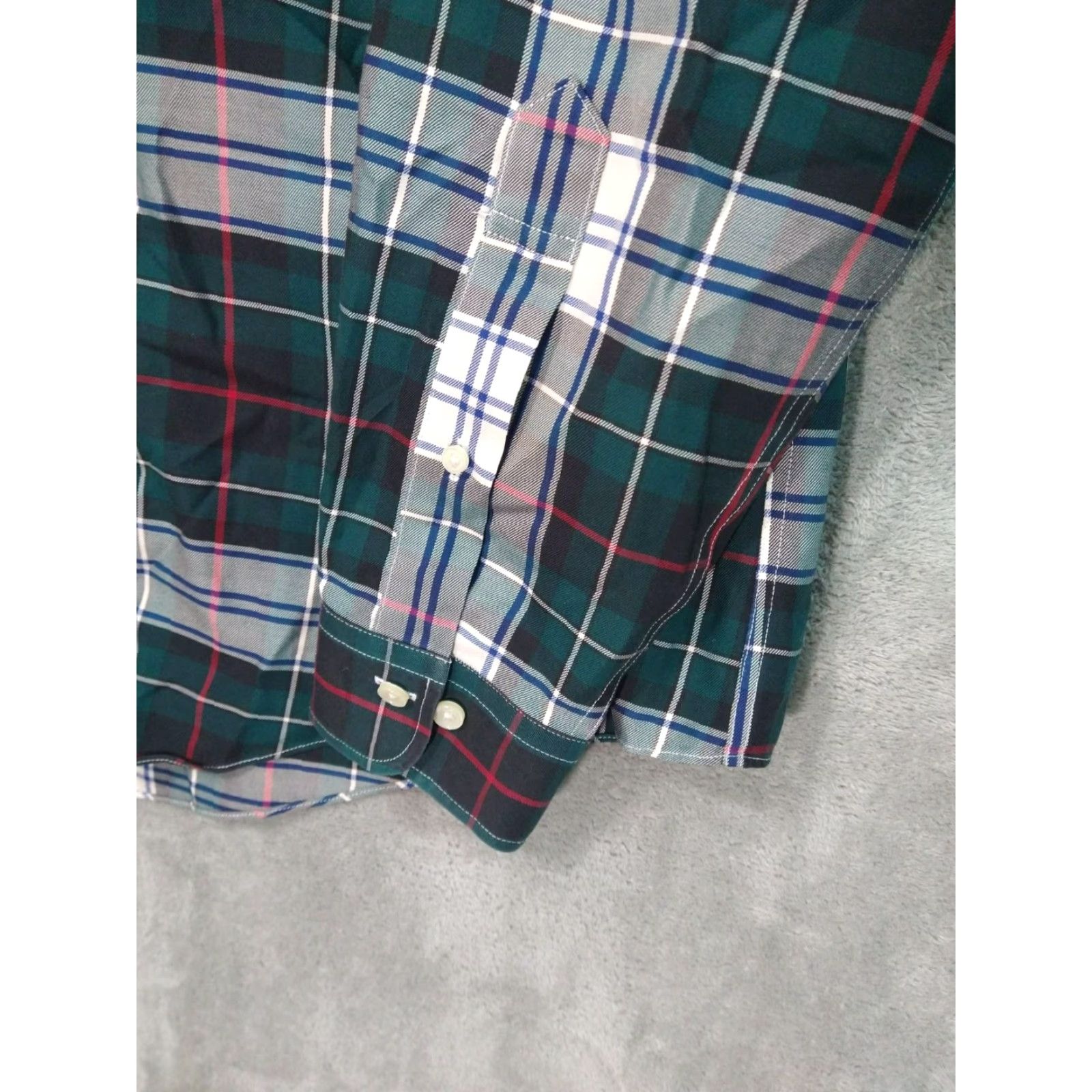 Brooks Brothers Brooks Brothers Non-Iron Long Sleeve Button-Up Shirt Mens Large Green Plaid Classic 346 Size US L / EU 52-54 / 3 - 3 Thumbnail
