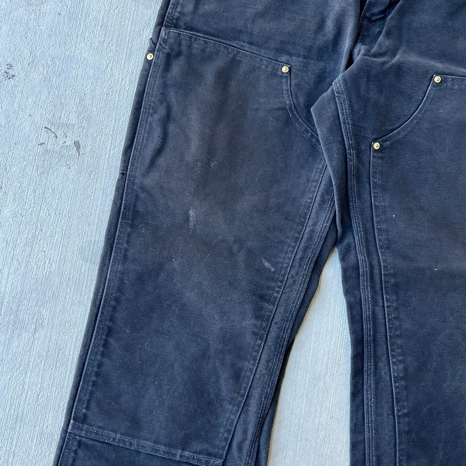 Carhartt × Vintage Carhartt black double knee work wear carpenter pants Size US 29 - 4 Thumbnail