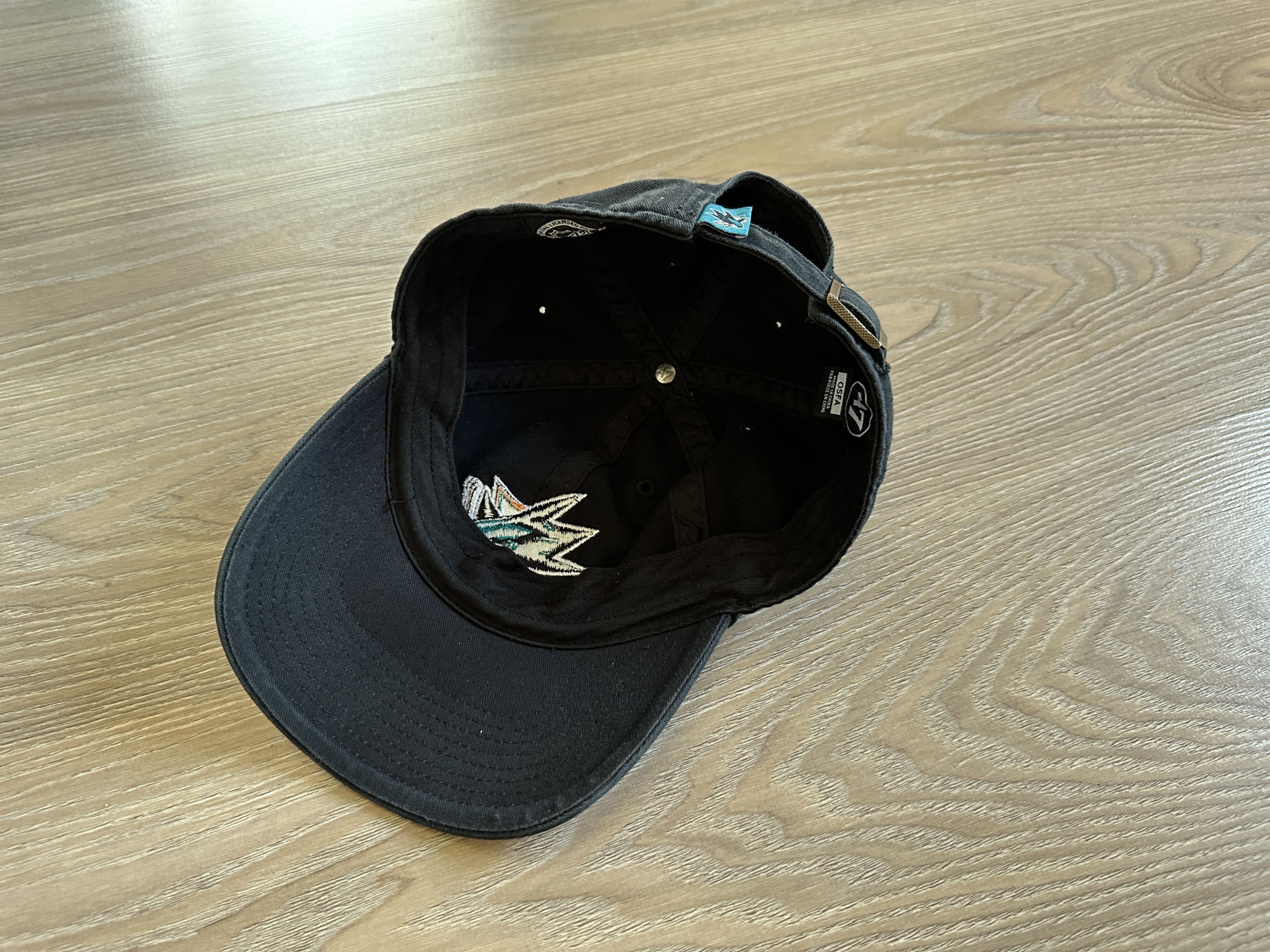 47 Brand × NHL Vintage San Jose Sharks By 47 Brand Black Baseball Cap Size ONE SIZE - 5 Thumbnail