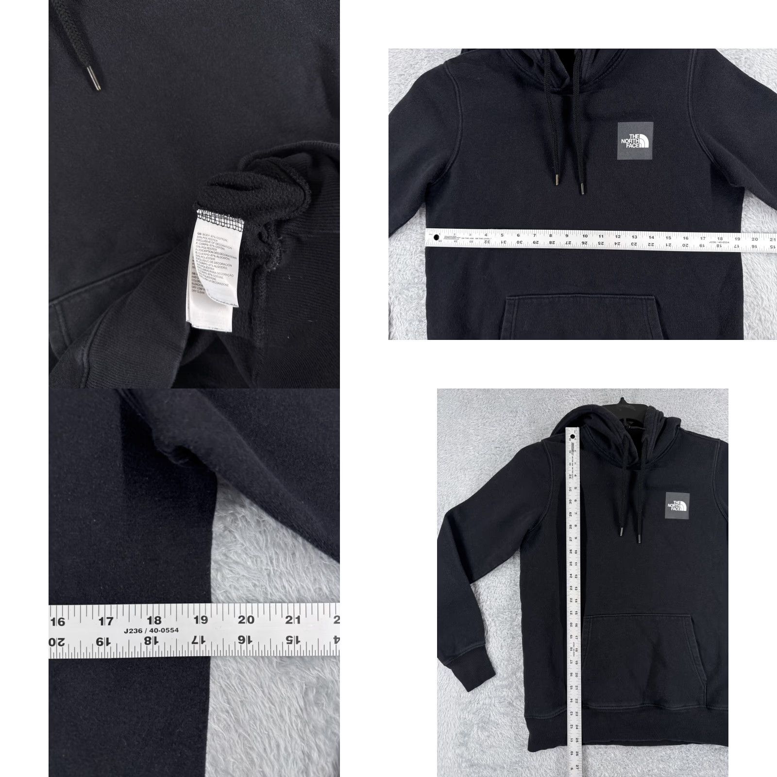The North Face The North Face Hoodie Women Small Black Long Sleeve Pullover Cotton Blend Jersey Size S / US 4 / IT 40 - 8 Thumbnail