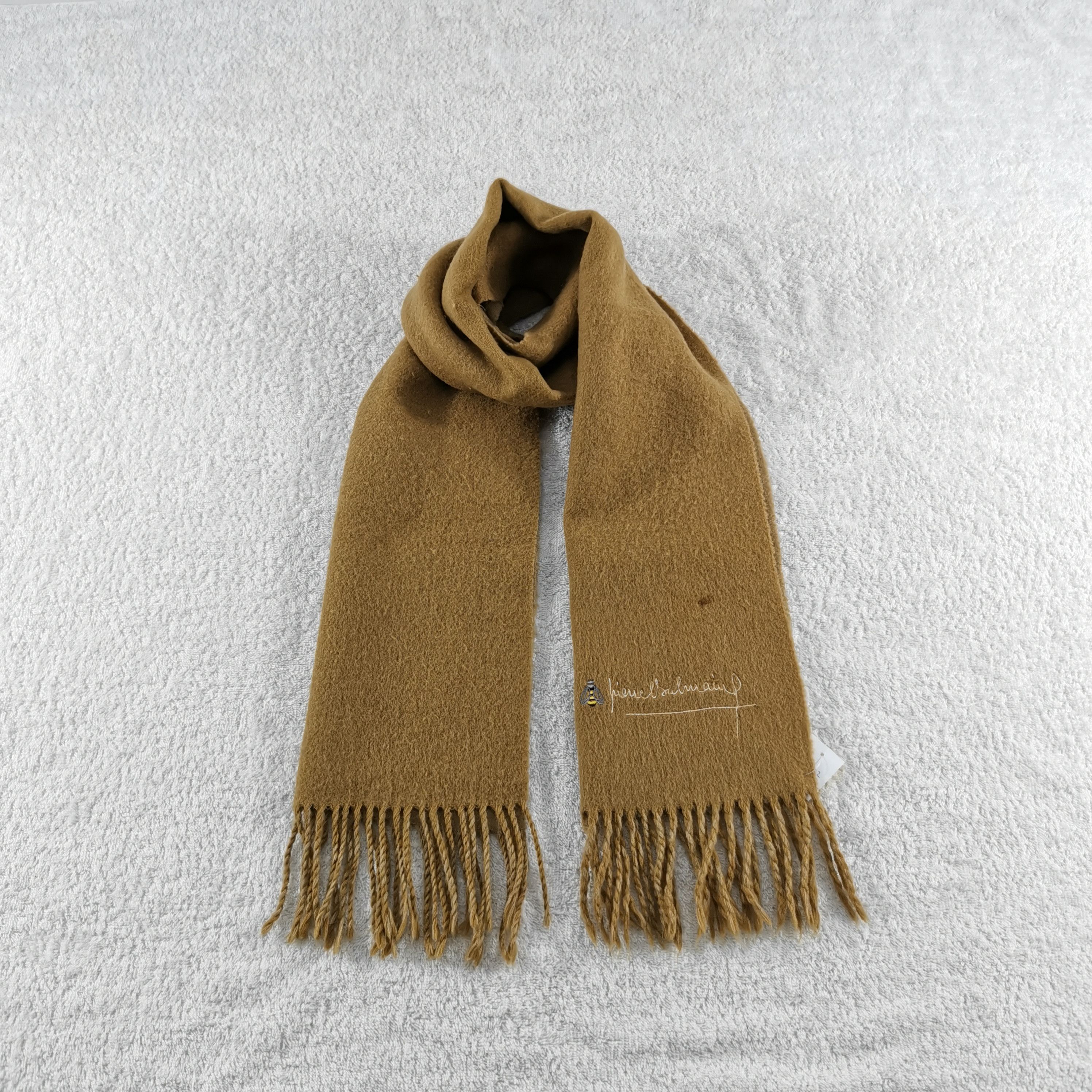 Vintage Pierre Balmain Scarf Wool Fringe Scarves