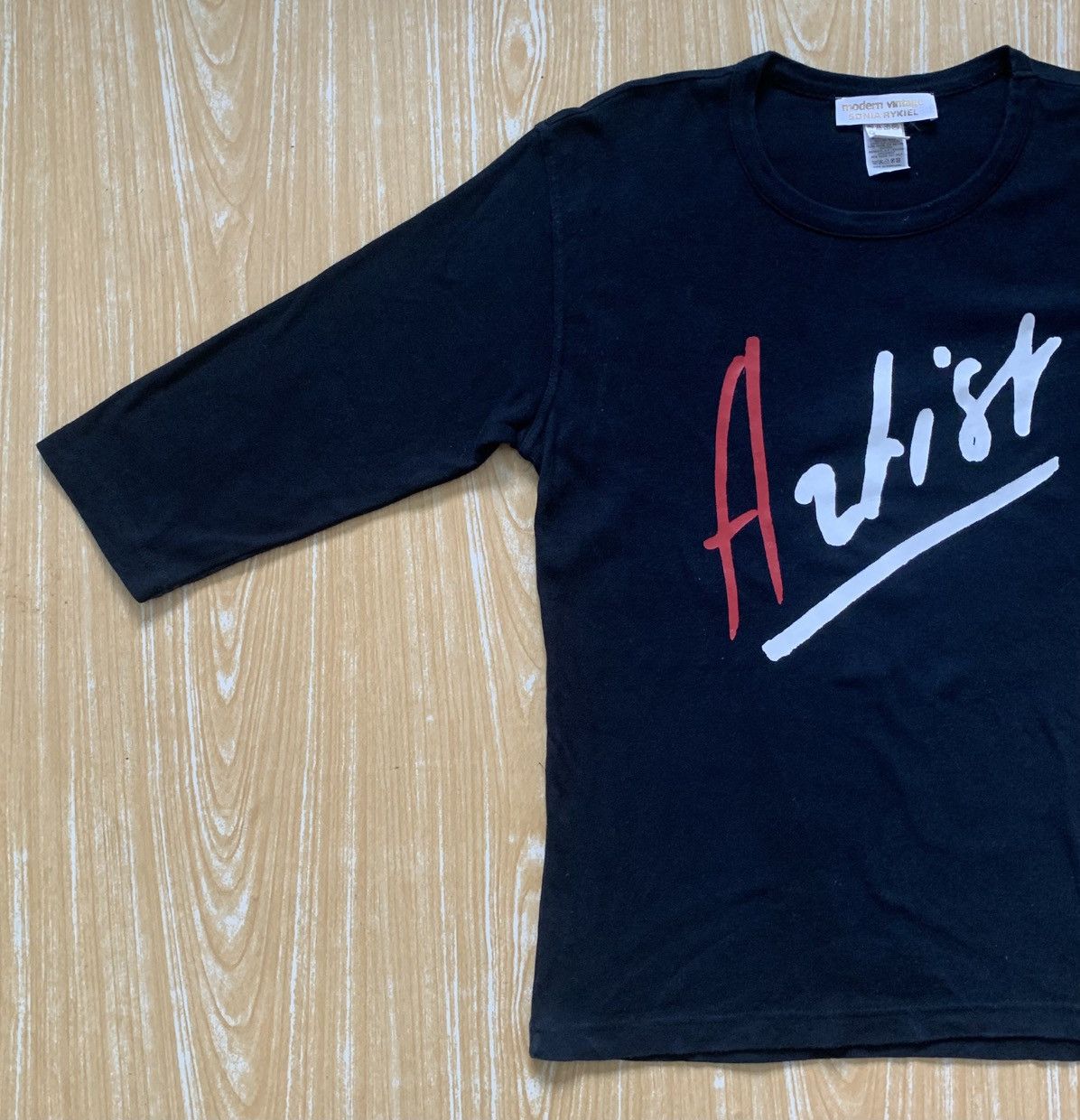 Designer × Sonia Rykiel Sonia Rykiel Artist Modern Vintage 3 Quarter T Shirt Size M / US 6-8 / IT 42-44 - 7 Thumbnail