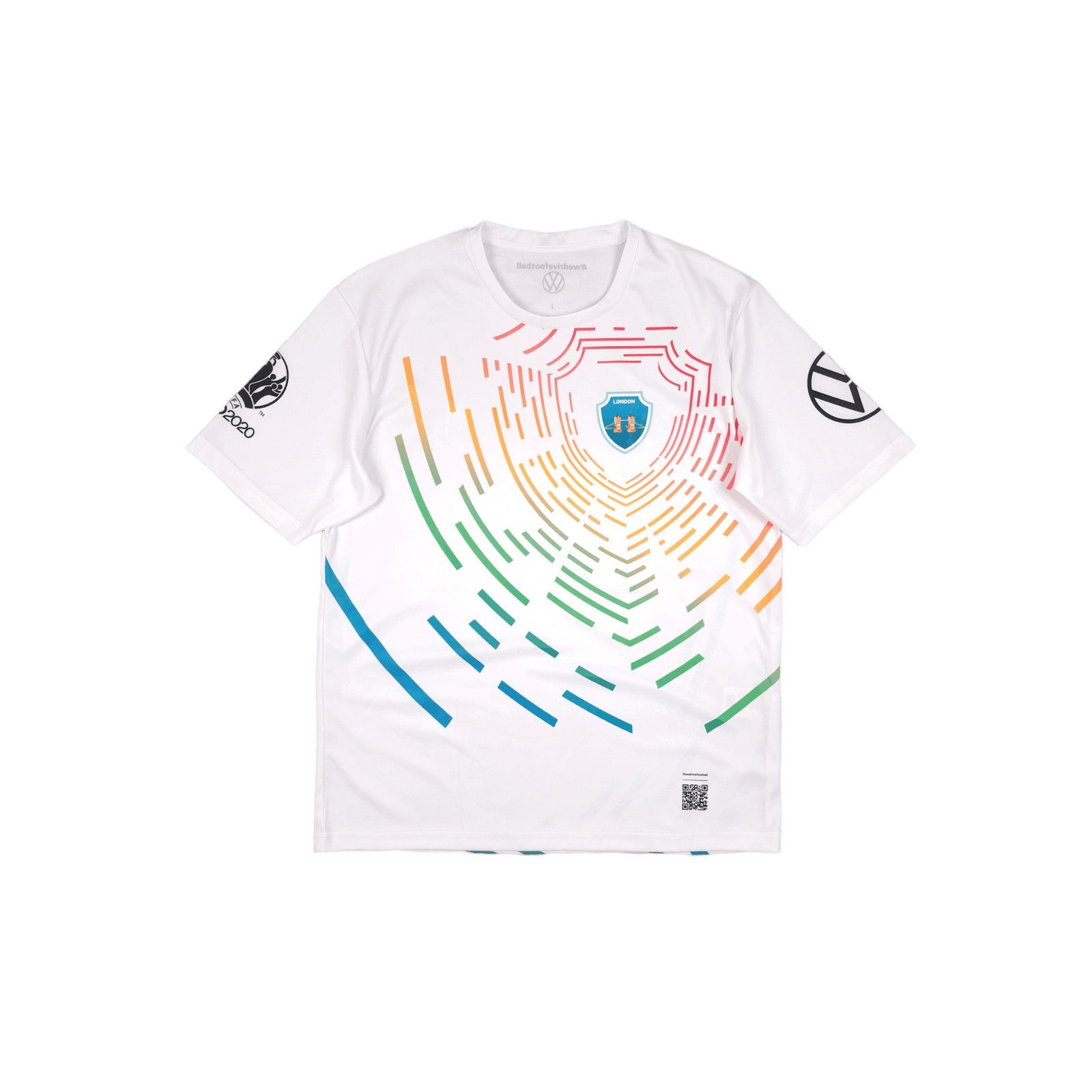 Vintage 💎 Euro 2020 London Wolksvagen White Jersey T-shirt Size L Size US L / EU 52-54 / 3 - 1 Thumbnail