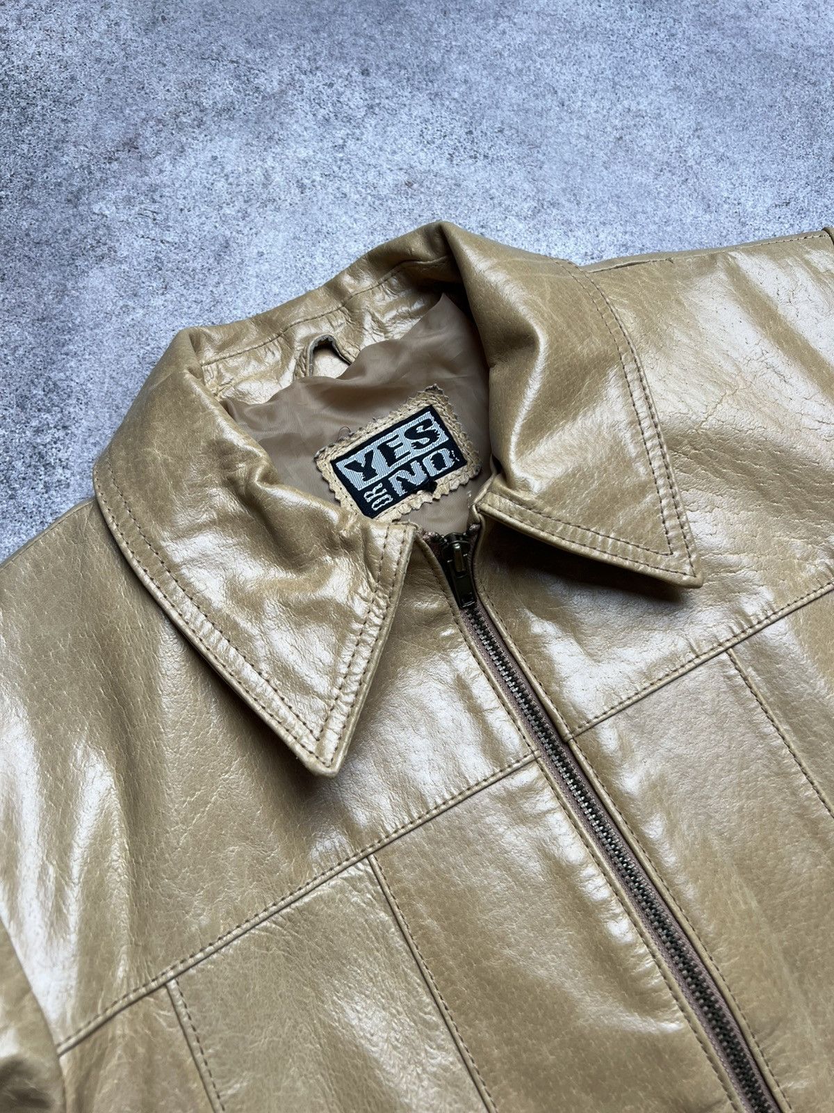 Leather × Vintage Yes or no vintage leather jacket Size S / US 4 / IT 40 - 5 Thumbnail