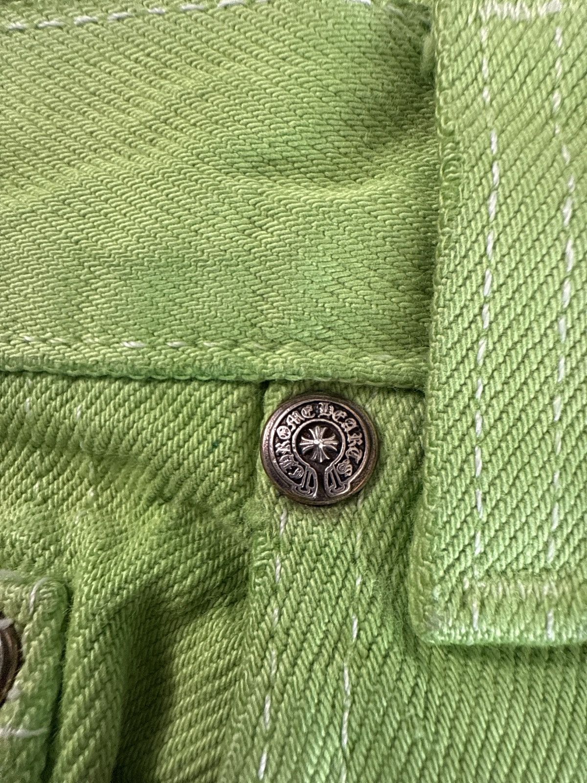 Chrome Hearts Chrome Hearts Slime Green Jeans Size US 34 / EU 50 - 15 Thumbnail