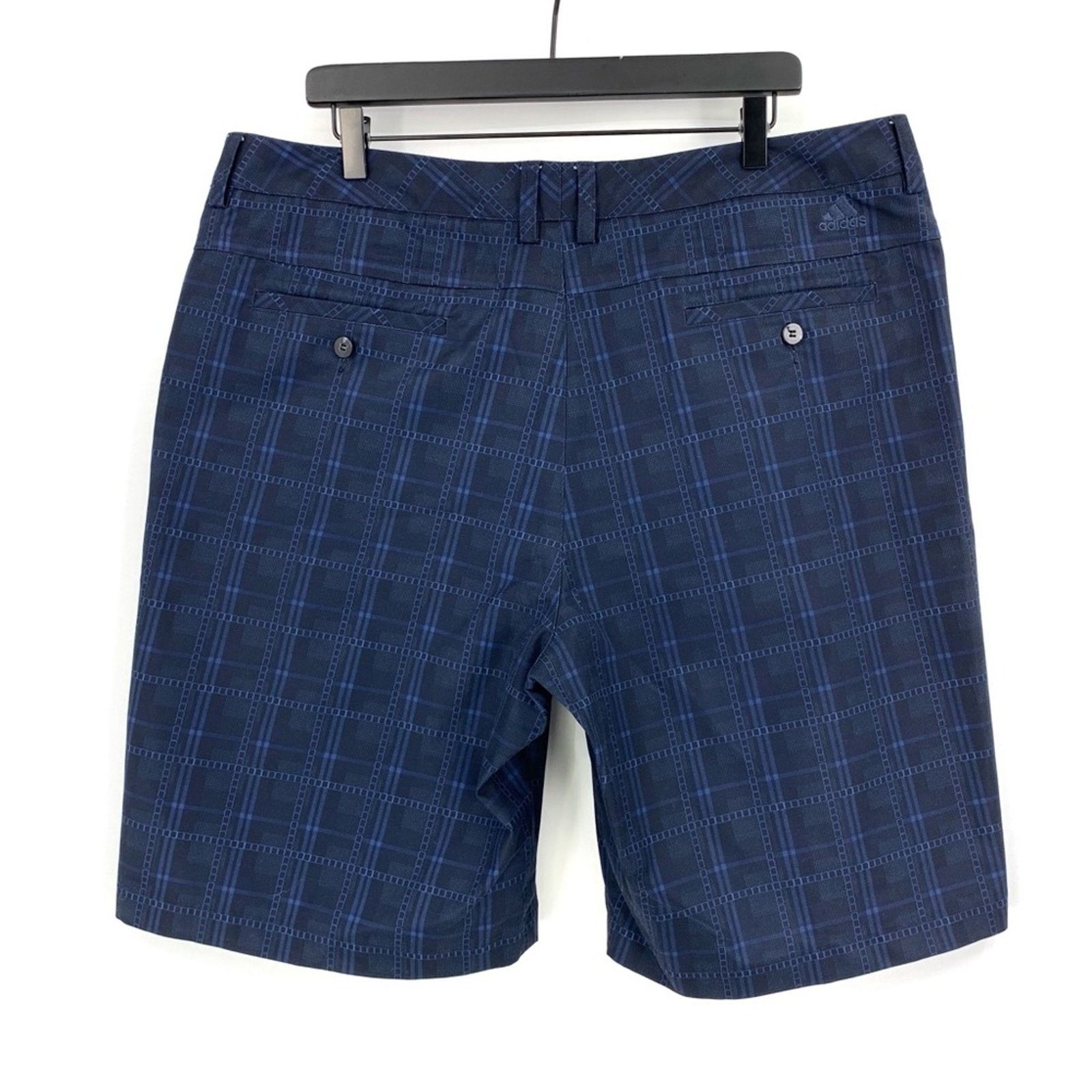 Adidas ADIDAS Climalite Casual Shorts Plaid Navy Blue 38 Size US 38 / EU 54 - 7 Thumbnail