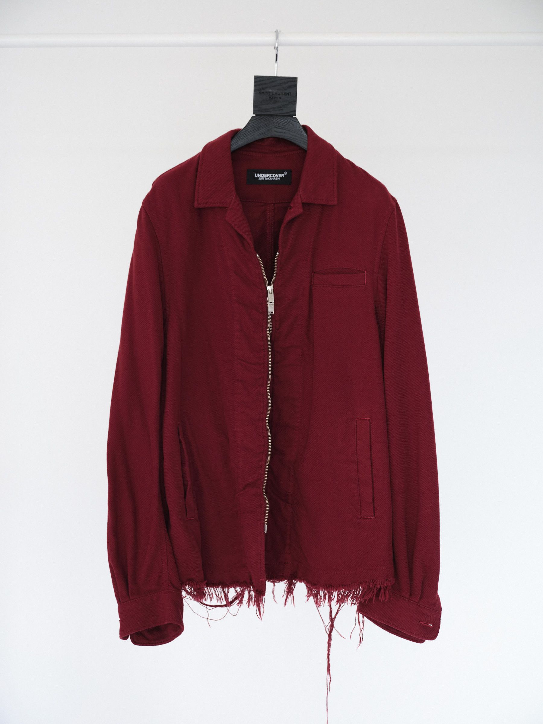Undercover Undercover distressed hem blouson (Wine) Size US L / EU 52-54 / 3 - 1 Thumbnail