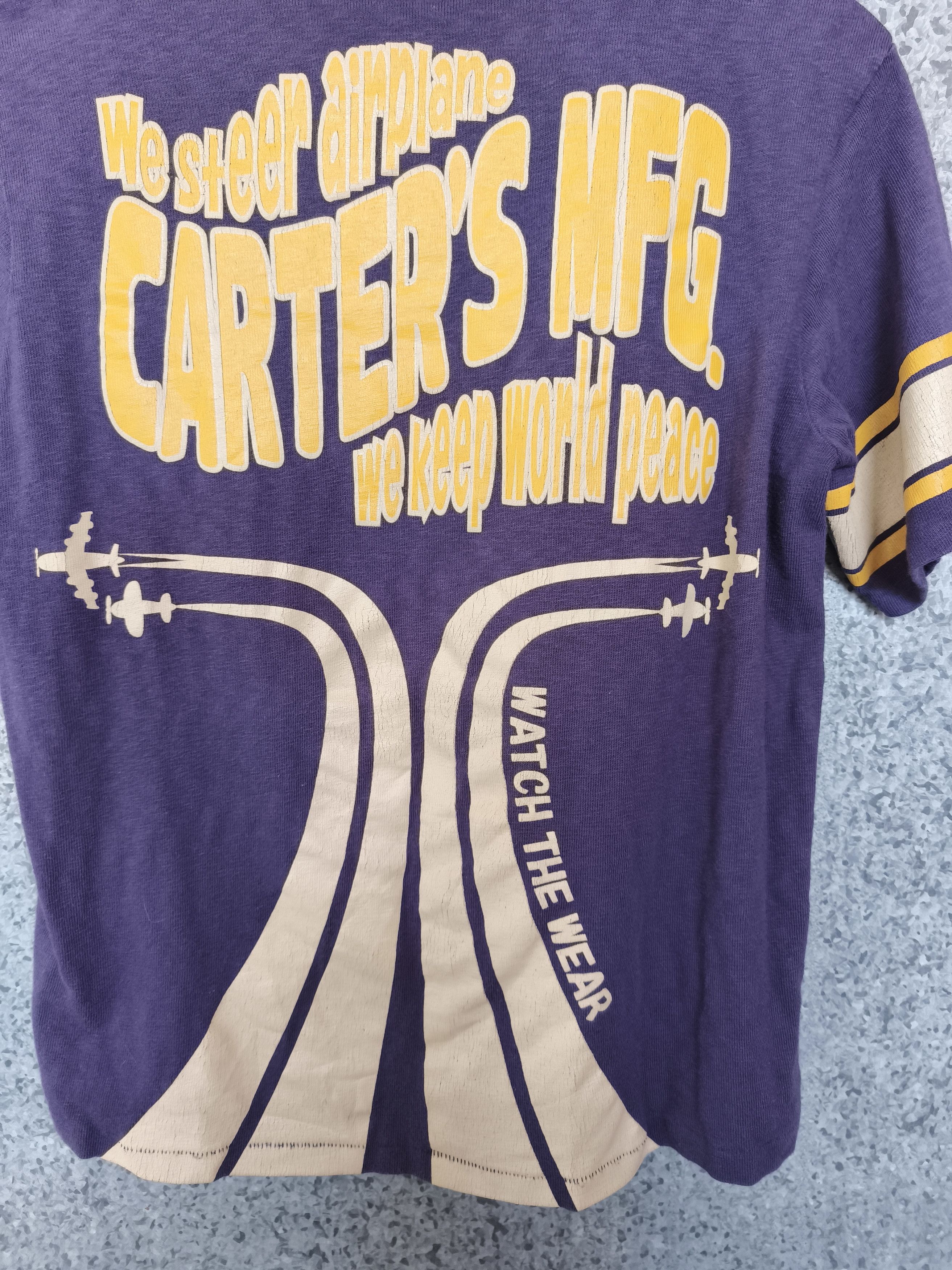 Vintage 🔥 Vtg 90s Vintage Carters X Union Made t shirt Air Force Size US S / EU 44-46 / 1 - 3 Thumbnail