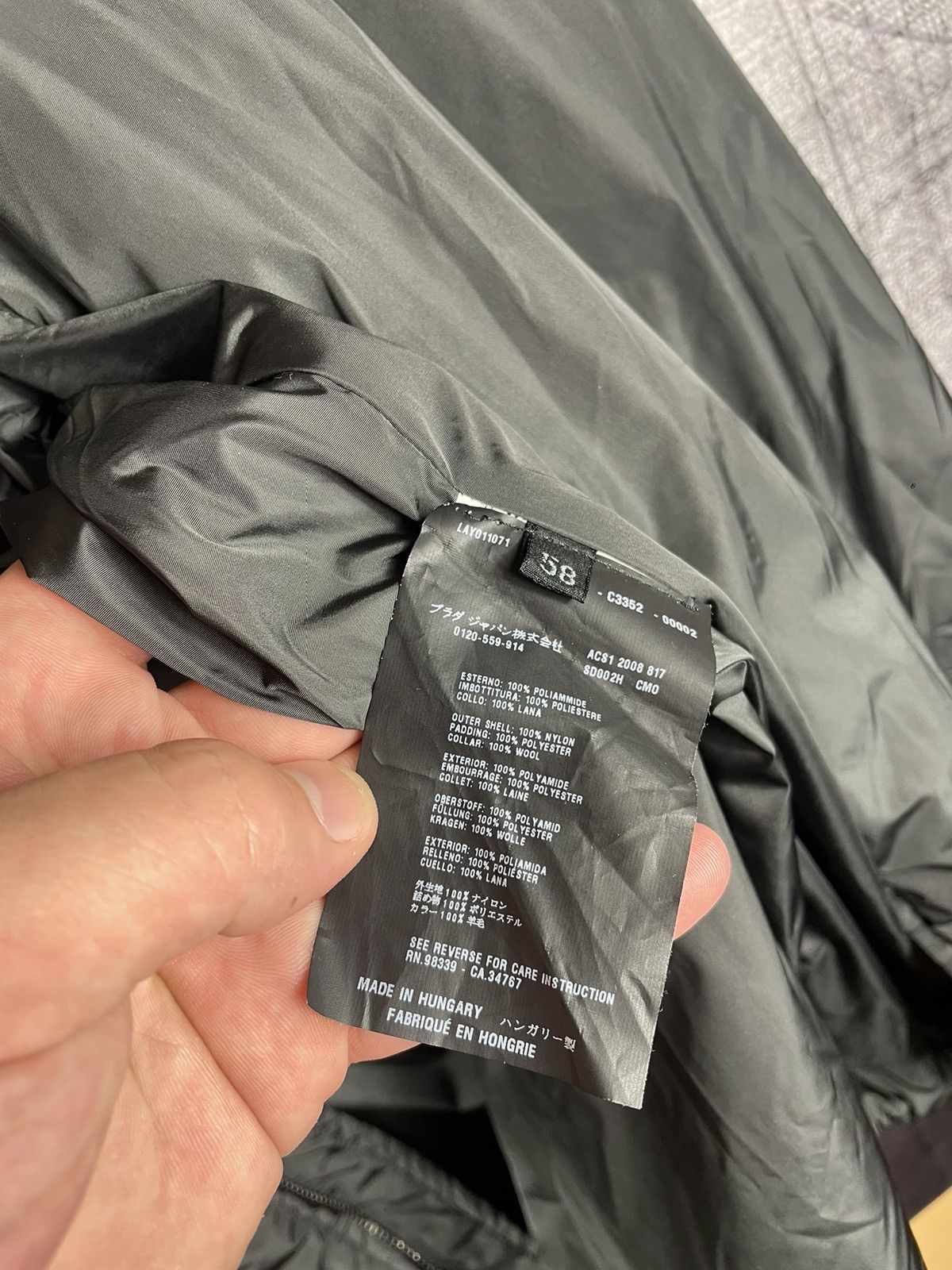 Prada Vintage Prada Black Tab Nylon Bomber Jacket 00’s Size US L / EU 52-54 / 3 - 15 Thumbnail