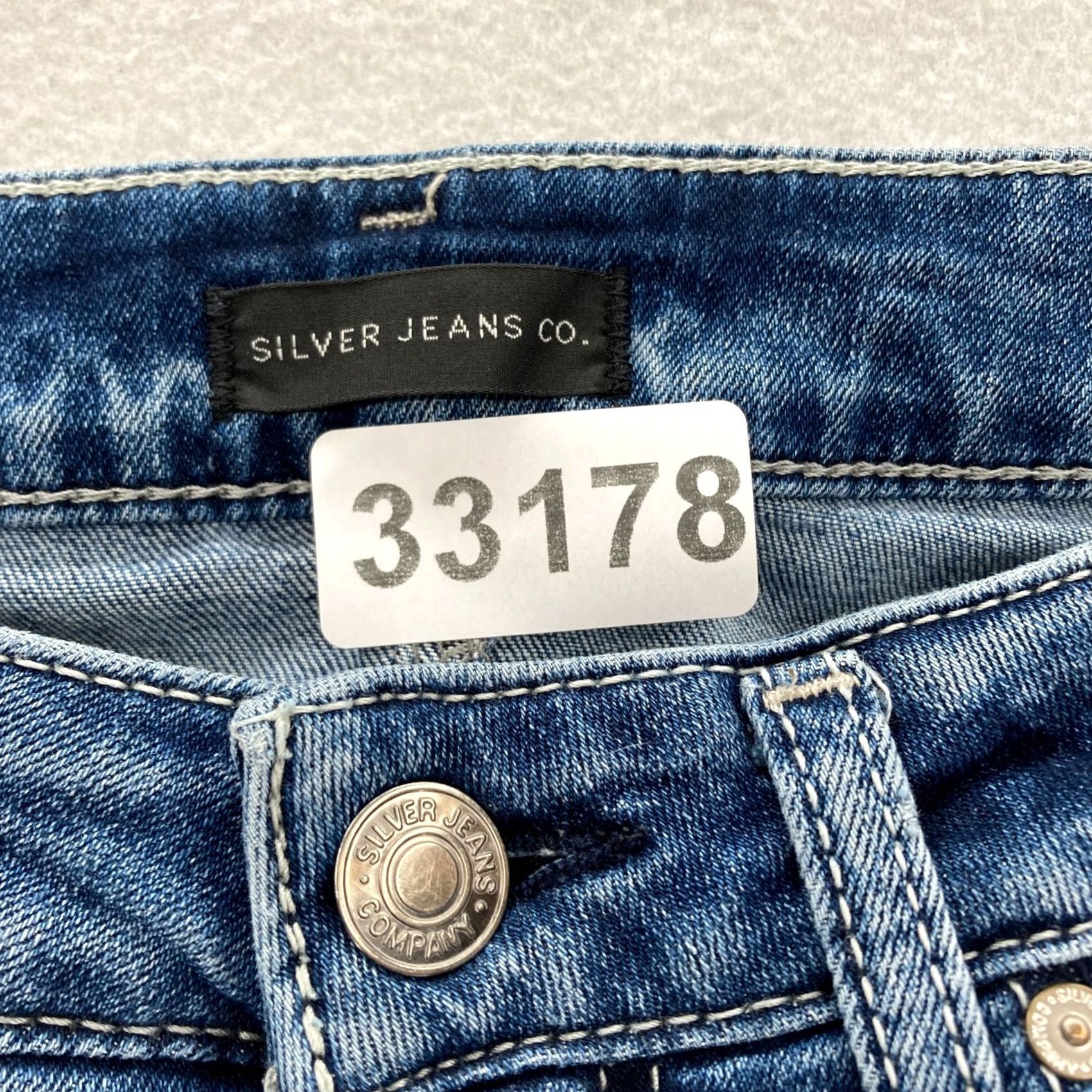 Silver Jeans Co. Silver Jeans Women's Boyfriend Blue Stretch Denim Distressed Grunge Rock 27x29 Jeans Size 26" / US 2 / IT 38 - 6 Thumbnail