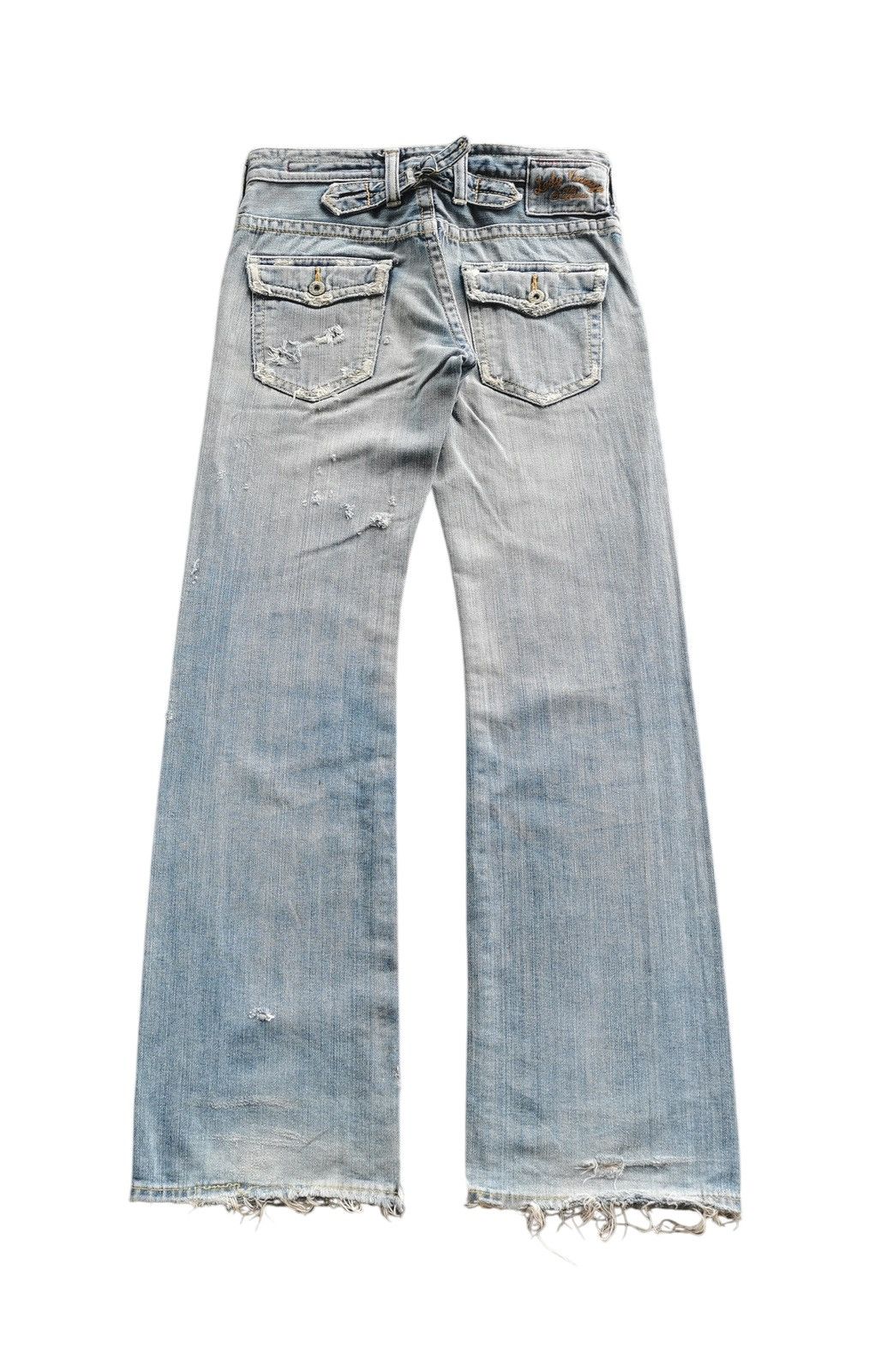 Vintage Brappers Japan Flare Bootcut Denim Jeans Y2K Distressed Size 30" / US 8 / IT 44 - 4 Thumbnail
