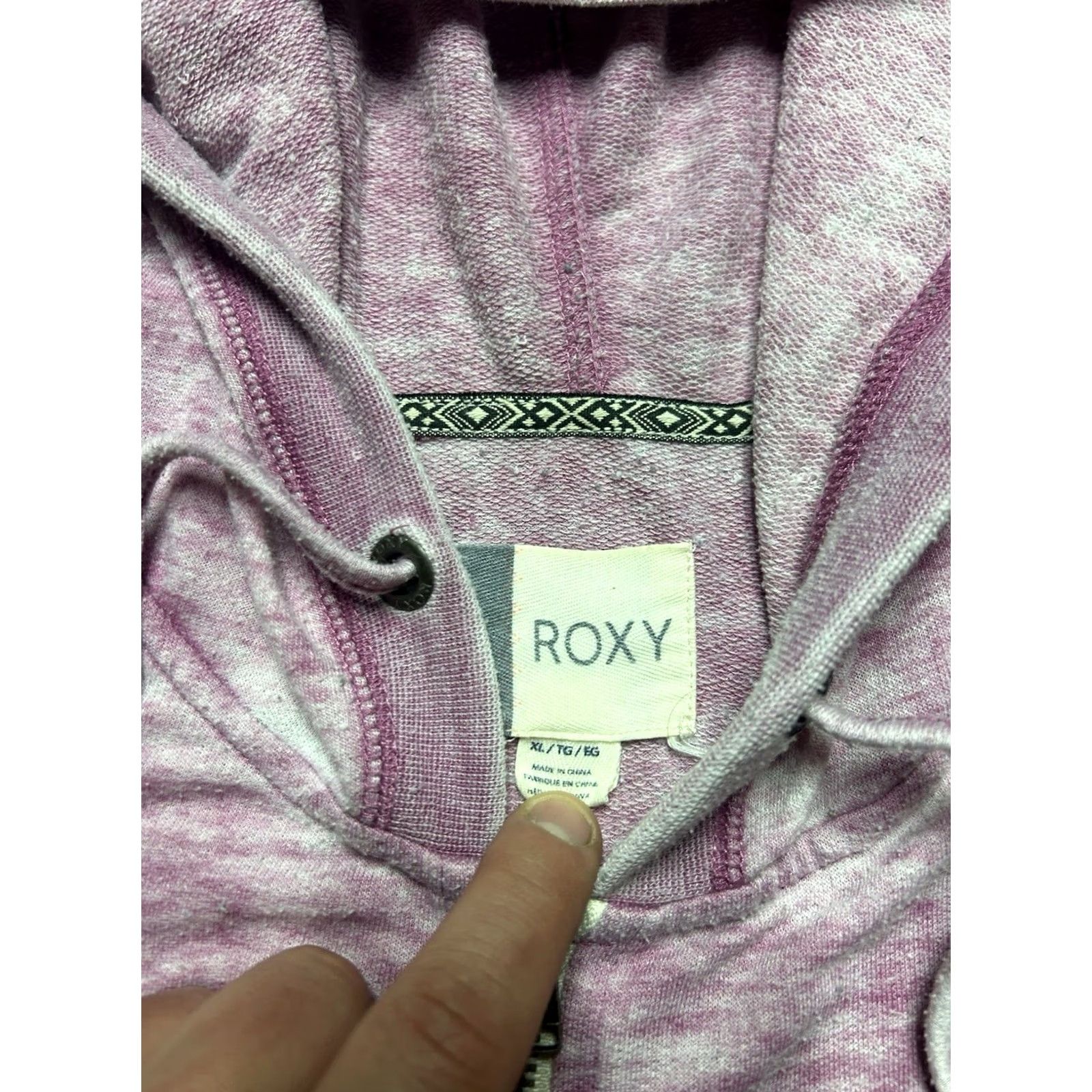 Vintage VINTAGE ROXY Hoodie Shirt Women XL Pink Full Zip Surfer Activewear Quiksilver Billabong Size XL / US 12-14 / IT 48-50 - 5 Thumbnail