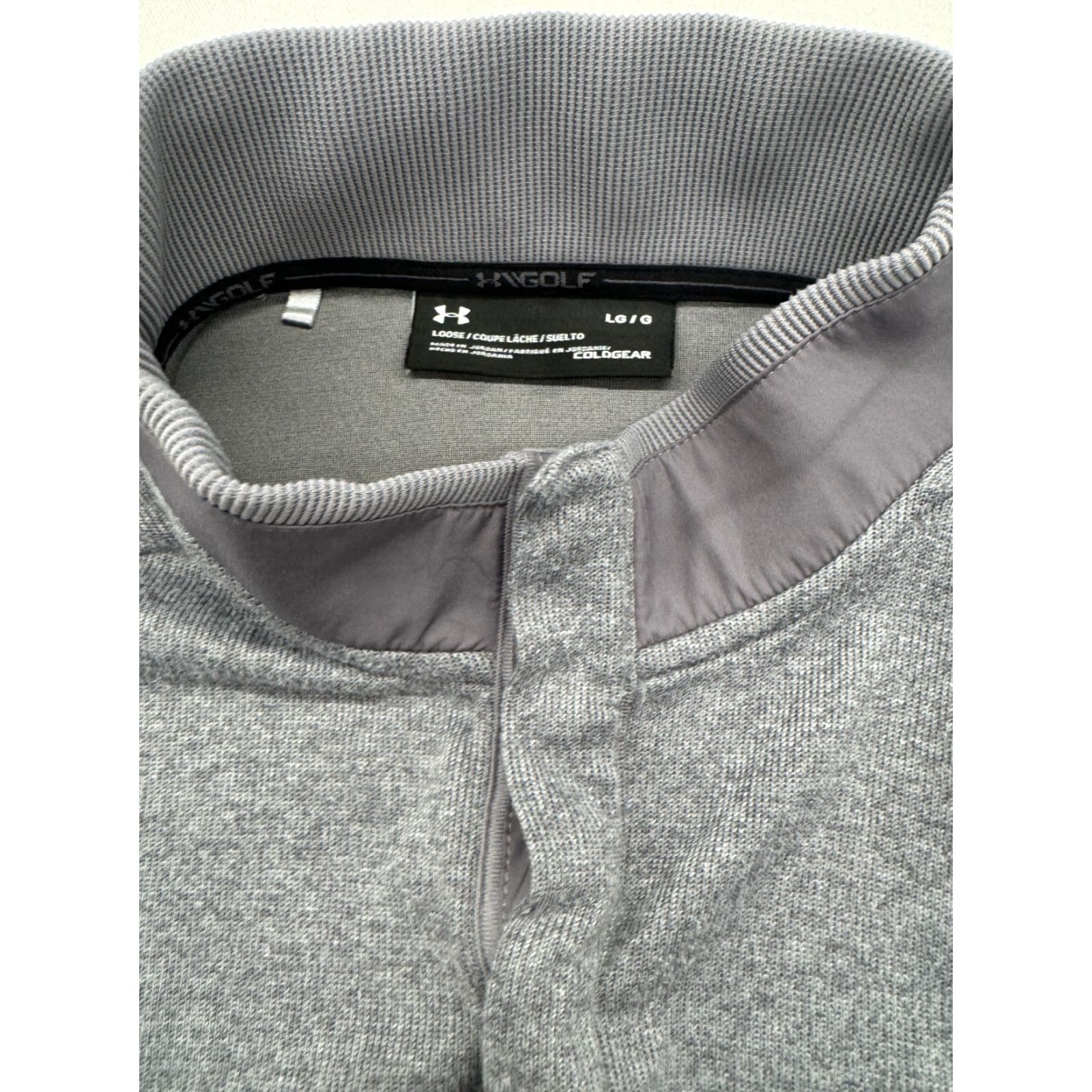 Under Armour Under Armour Long Sleeve Pullover Shirt Mens L Gray 1/4 Zip Sweater Winter Fall Outdoor Sports Golf Hiking Walking Size US L / EU 52-54 / 3 - 2 Thumbnail