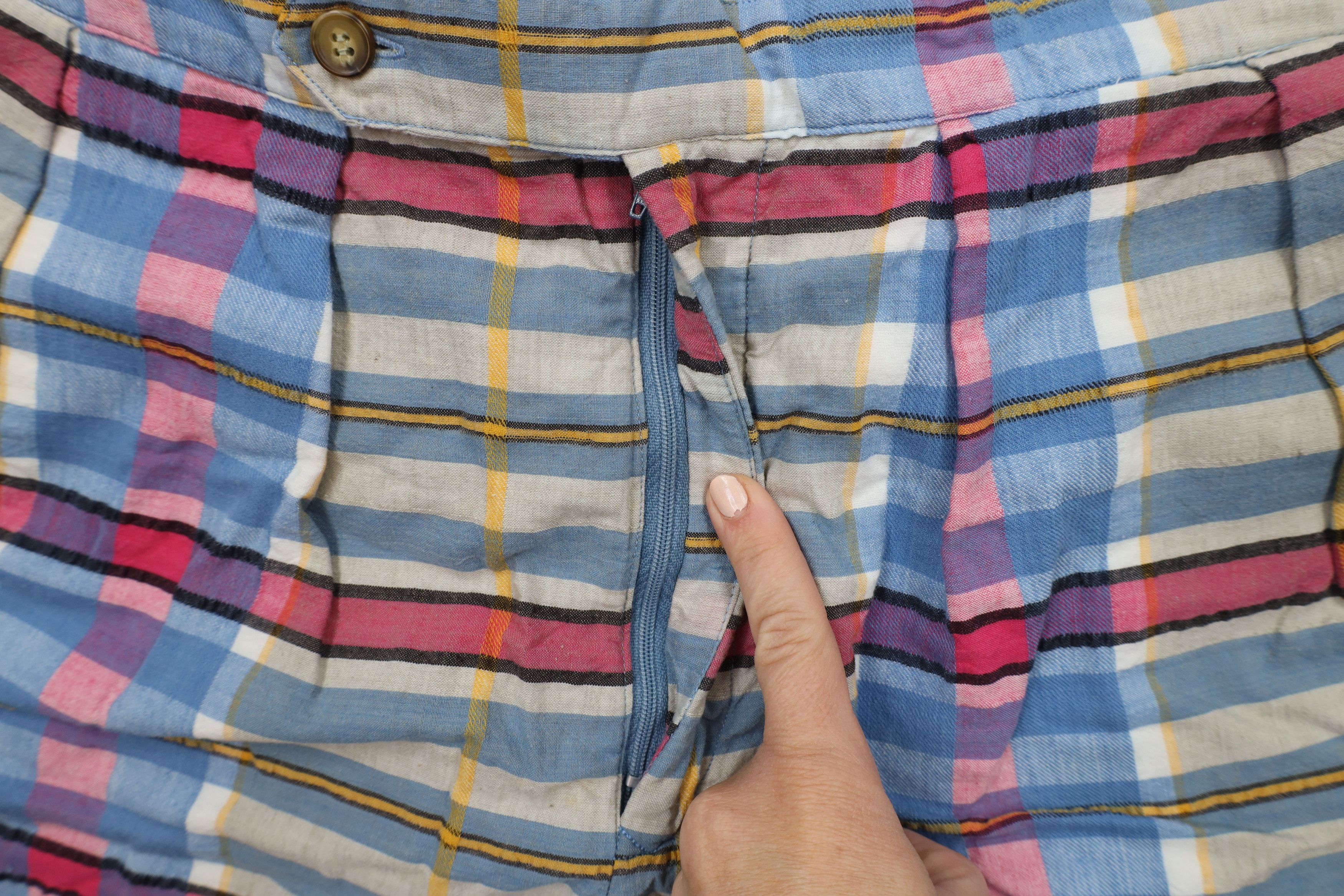 Vintage Vintage 90s Streetwear Above Knee Madras Plaid Chino Shorts Size US 36 / EU 52 - 5 Thumbnail