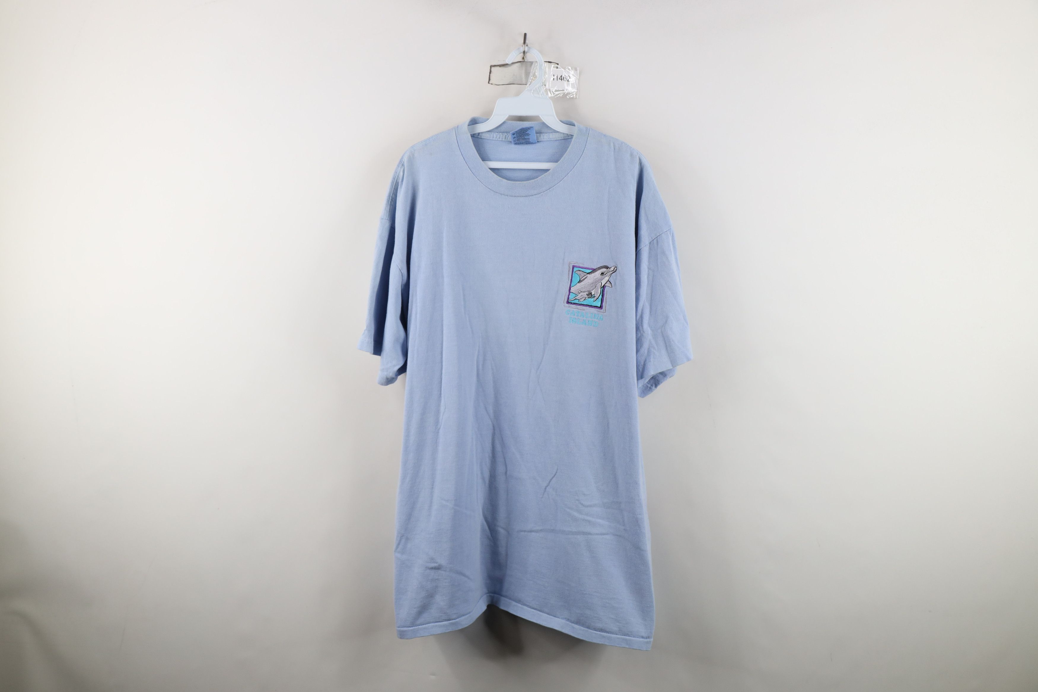 Vintage Vintage 90s Streetwear Spell Catalina Island Dolphin T-Shirt Size US XL / EU 56 / 4 - 1 Thumbnail