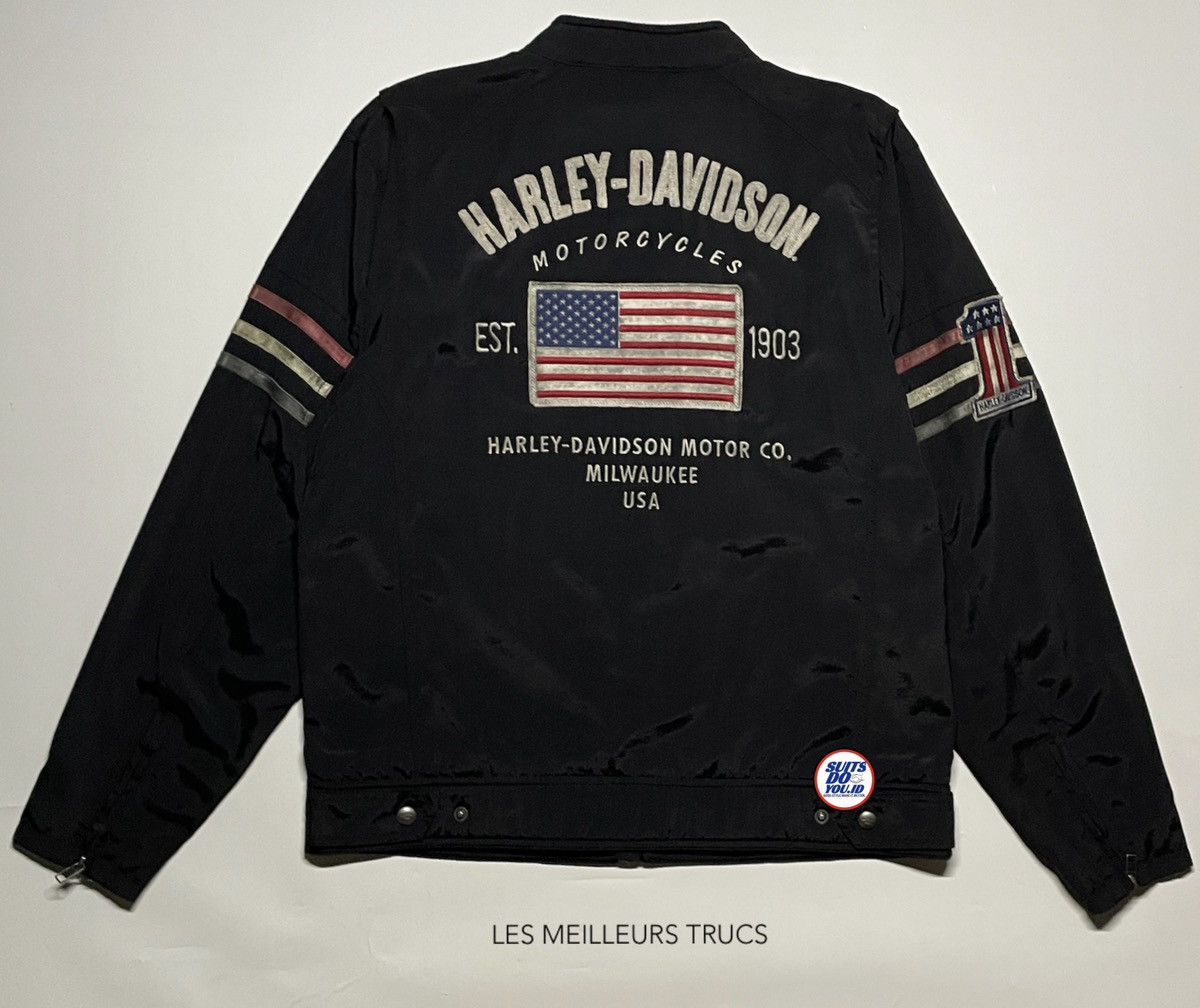 Harley Davidson × Vintage Harley Davidson Colton Motorcycle Casual Canvas jacket Size US L / EU 52-54 / 3 - 2 Thumbnail