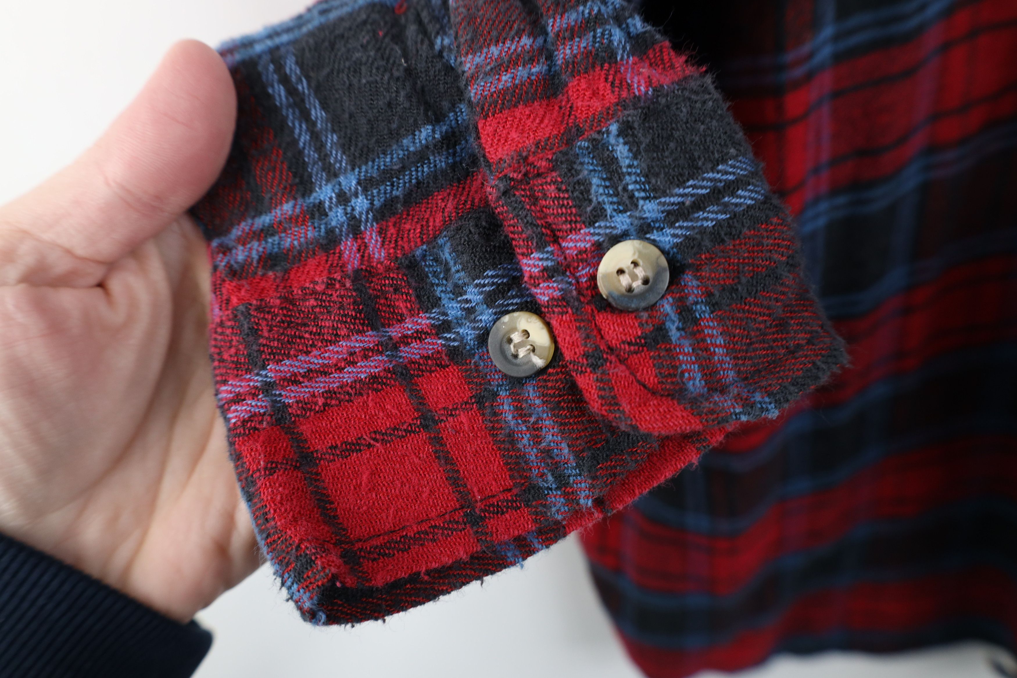 Vintage Vintage 90s Streetwear Flannel Collared Button Shirt Plaid Size US M / EU 48-50 / 2 - 6 Thumbnail
