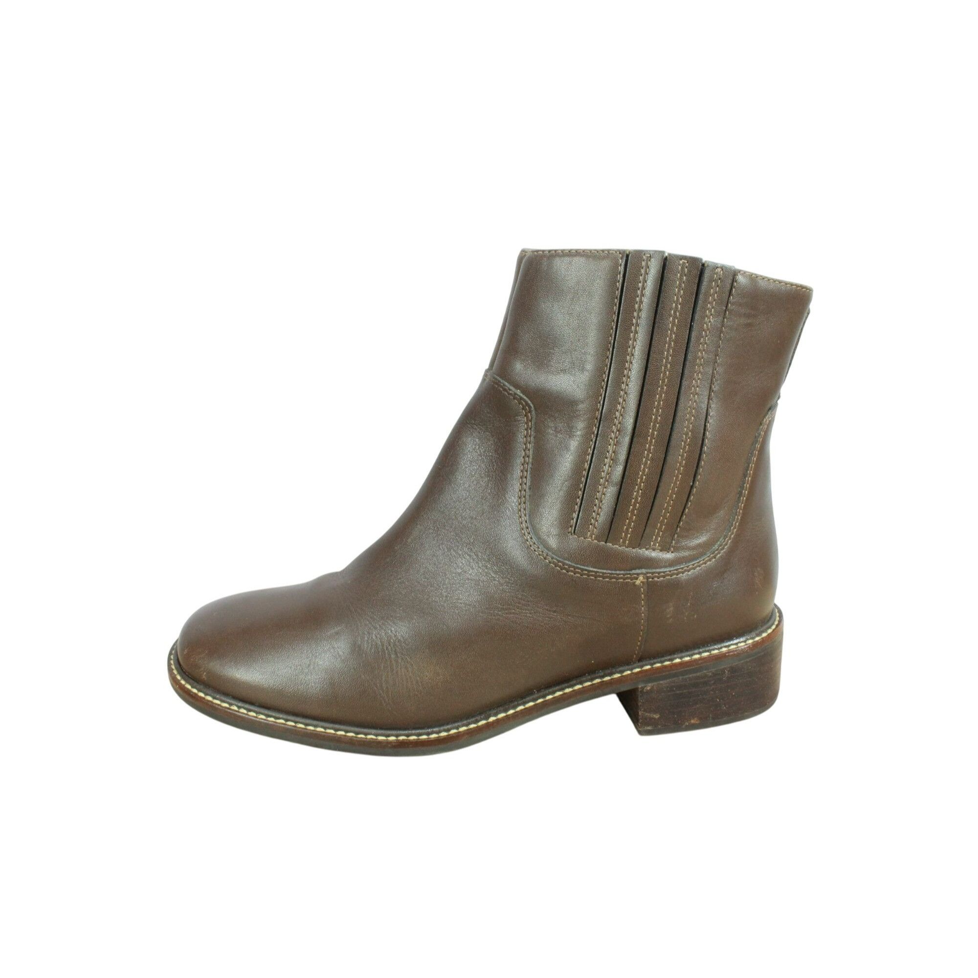 L.L. Bean LL Bean Brown Leather Chelsea Ankle Boots Size US 7 / IT 37 - 1 Thumbnail