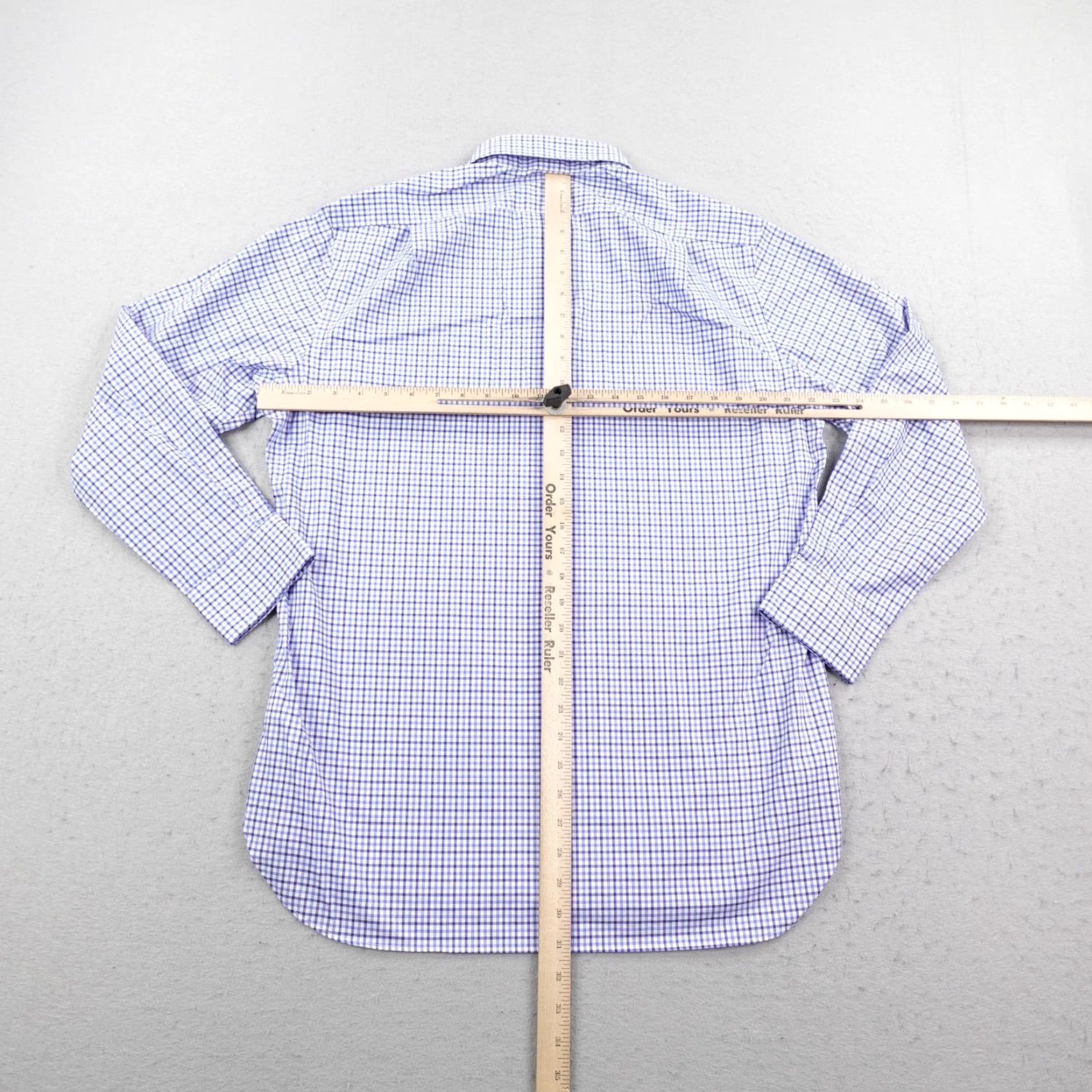 Polo Ralph Lauren Polo Ralph Lauren Shirt Mens Large Blue White Gingham Check Easy Care Stretch Size US L / EU 52-54 / 3 - 4 Thumbnail