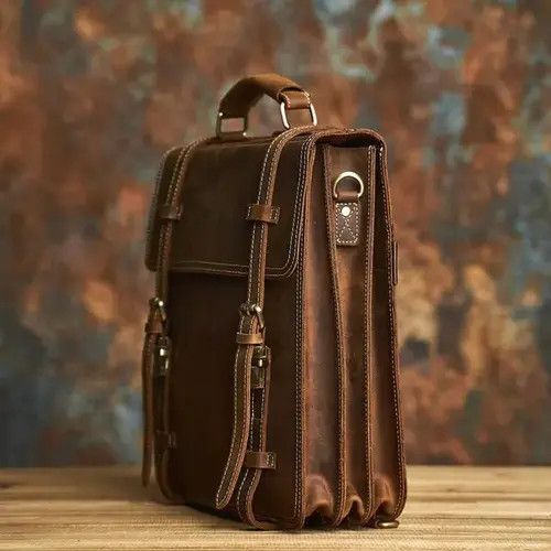 VIBE 2 In 1 Vintage Leather Backpack Size ONE SIZE - 4 Thumbnail