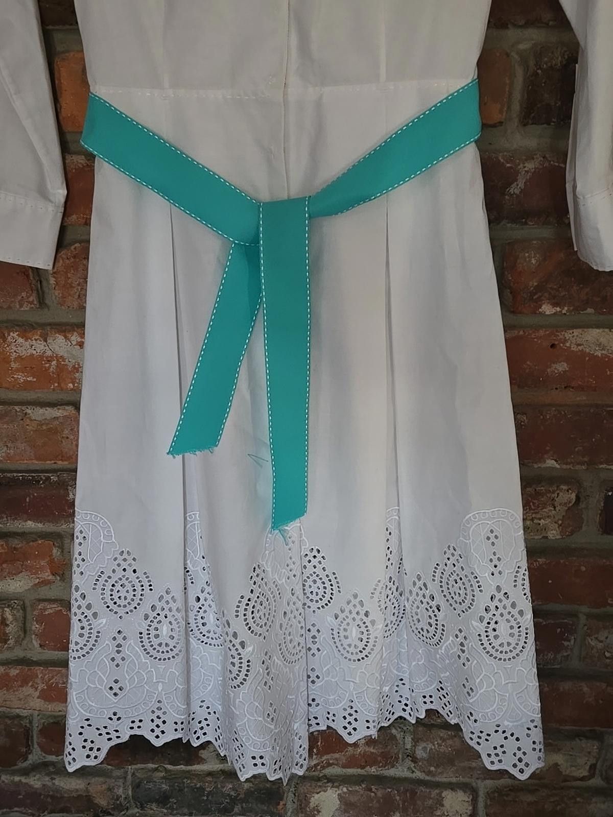 Elie Tahari Tahari Womens Shirt Dress Sz S Small 3/4 Sleeves White Size S / US 4 / IT 40 - 3 Thumbnail