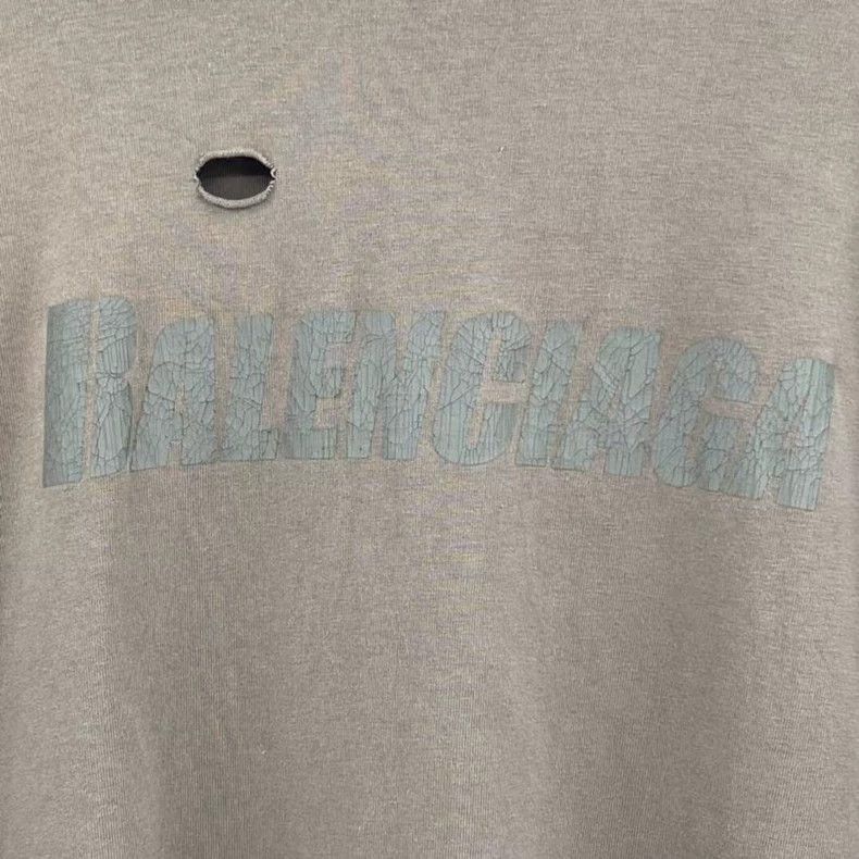 Balenciaga Balenciaga Torn Letter Short Sleeve Size US XS / EU 42 / 0 - 6 Thumbnail