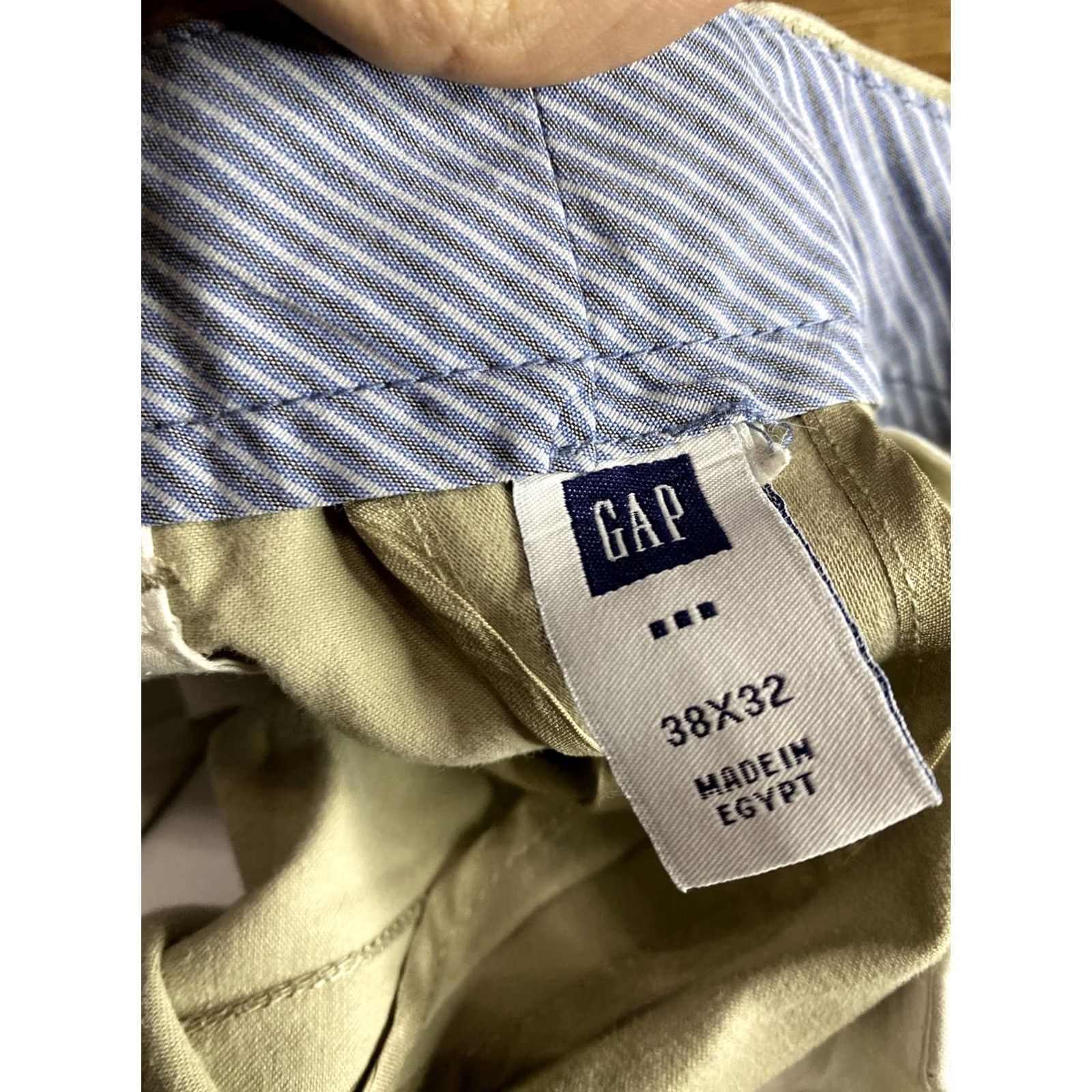 Gap Gap Mens Slim Fit Chino Pants Beige Flat Front 38x32 Knit Cotton Blend Stretch Regular Pants Mens Boys? No Size US 38 / EU 54 - 2 Thumbnail