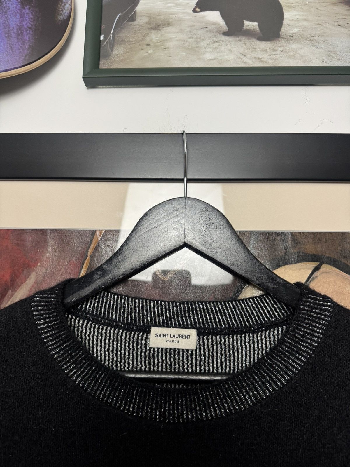 Saint Laurent Paris FW17 Saint Laurent Paris Mohair Knit Handsome Face Designer Size US M / EU 48-50 / 2 - 3 Thumbnail