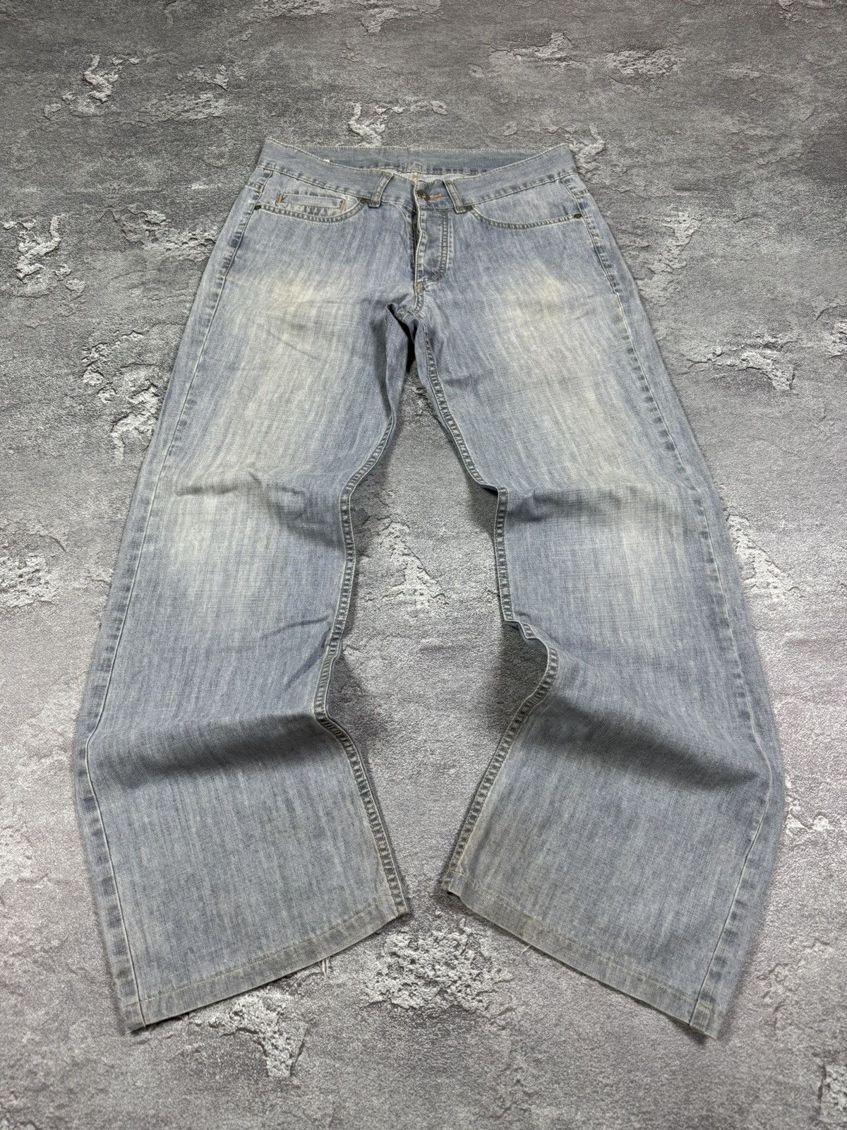 Pre-owned If Six Was Nine Y2k 2000s  Flared Bootcut Jeans Size 32 Faded In Blue
