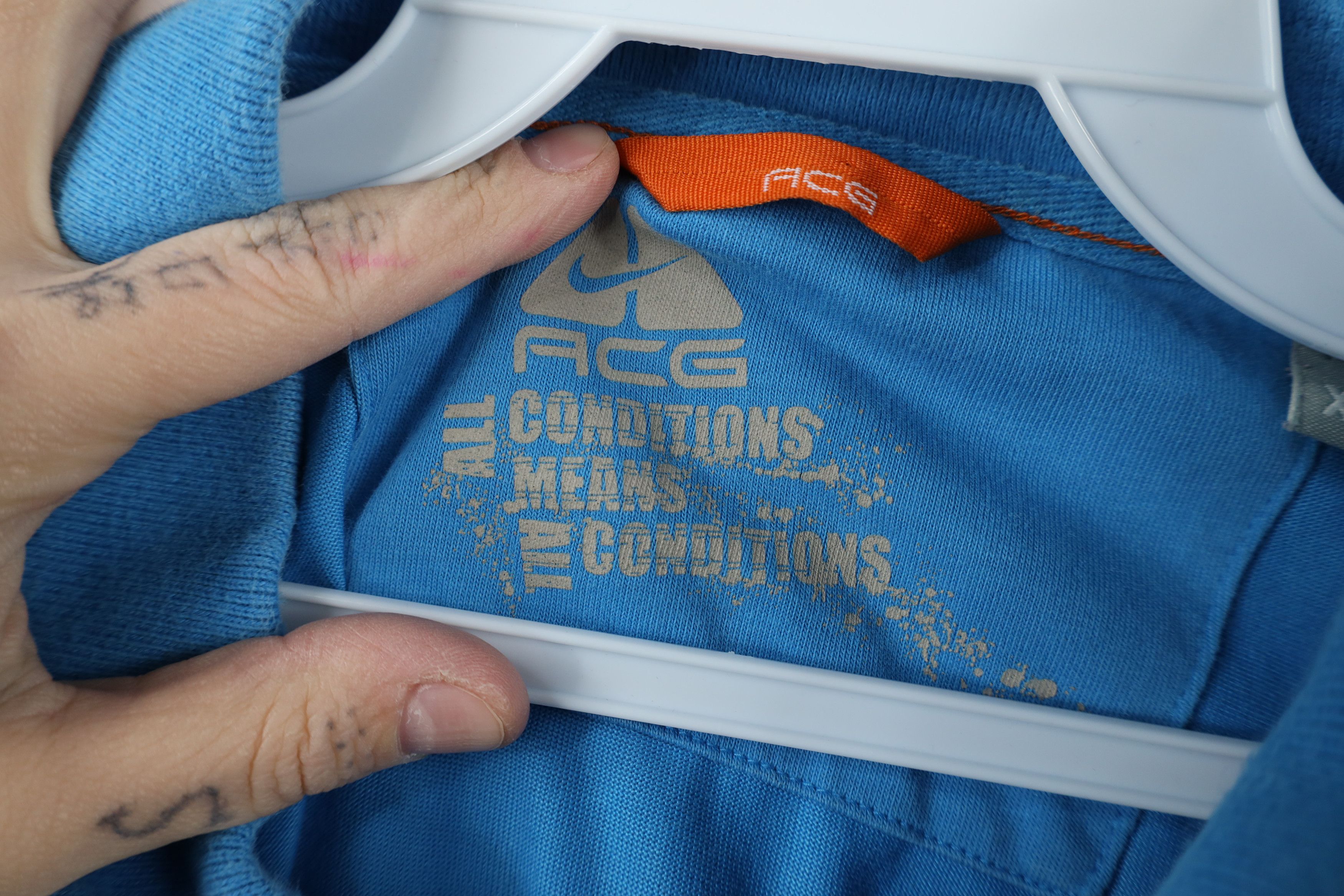 Nike × Vintage Vintage Nike ACG Travis Mini Swoosh Collared Polo Shirt Size US XXL / EU 58 / 5 - 7 Thumbnail