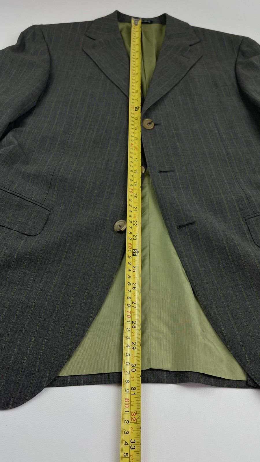 Designer × Pal Zileri Pal Zileri Stripped Single Breasted 3 Btn Suit Size 40R - 11 Thumbnail
