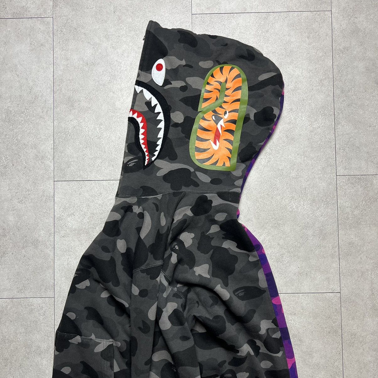 Bape Bape ABC Camo Full Zip Shark Tiger Hoodie Size US XL / EU 56 / 4 - 2 Thumbnail