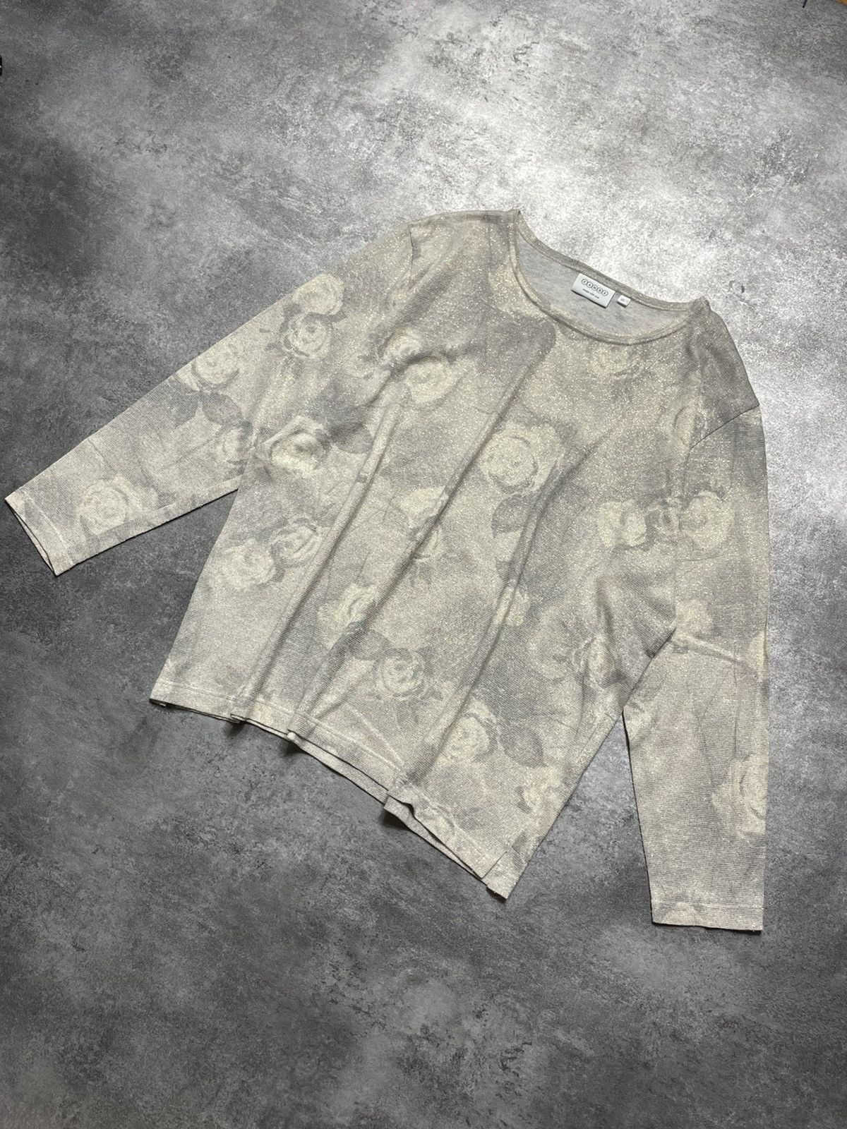 Vintage 🔥Offers🔥Vintage 90s Blouse Roses Avant Garde Rare y2k Size L / US 10 / IT 46 - 1 Thumbnail