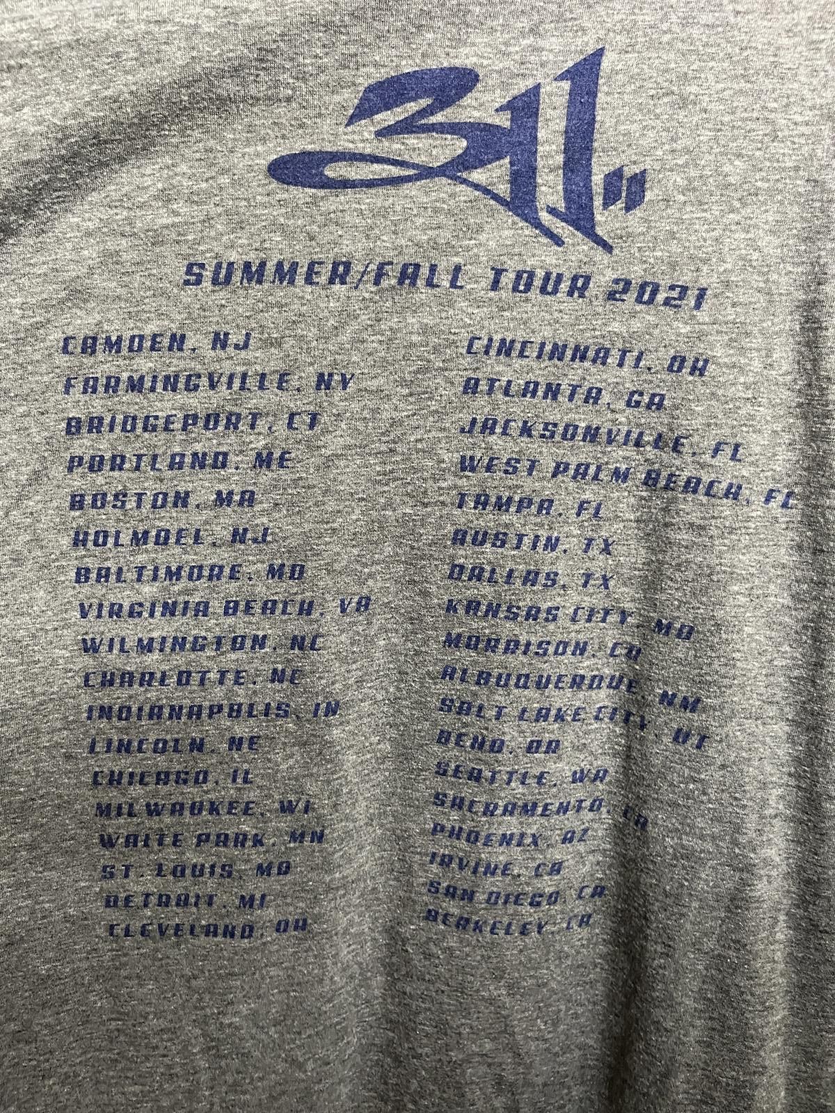Next Level Apparel 311 Tour T-shirt Summer and Fall Tour 2021 Tee - XL Size US XL / EU 56 / 4 - 5 Thumbnail