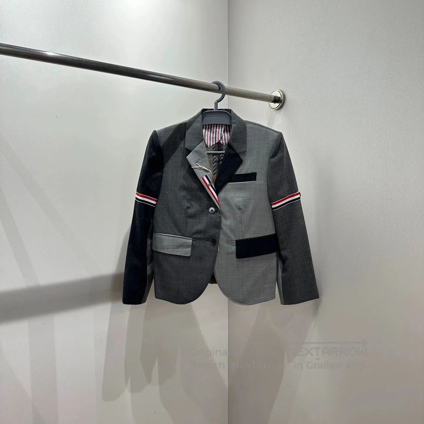 Thom Browne Multi-Color Patchwork Blazer with Striped Accents. Size US M / EU 48-50 / 2 - 1 Thumbnail