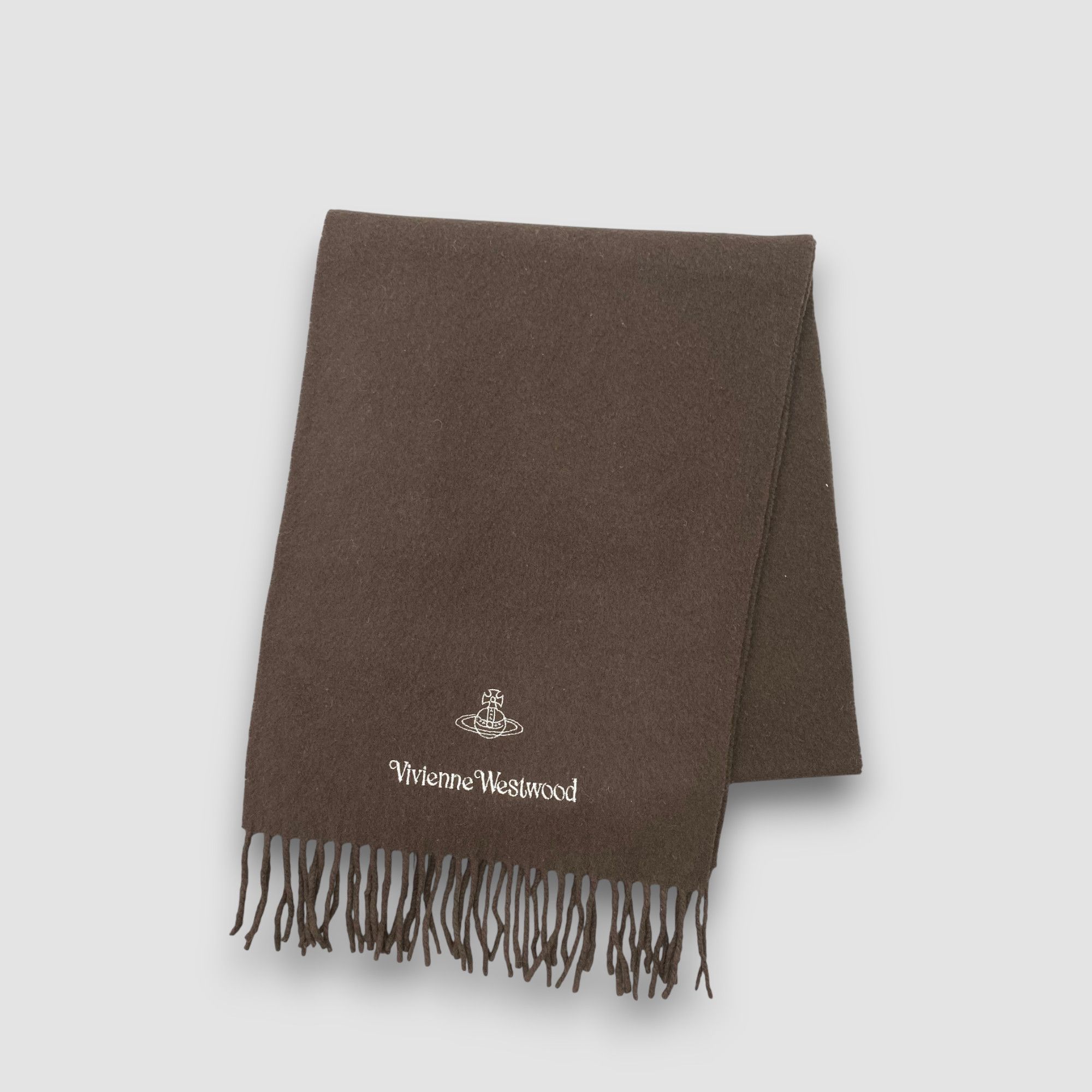 Japanese Brand Vintage Vivienne Westwood Scarf Muffler Orbs Wool Scarves Size ONE SIZE - 3 Thumbnail