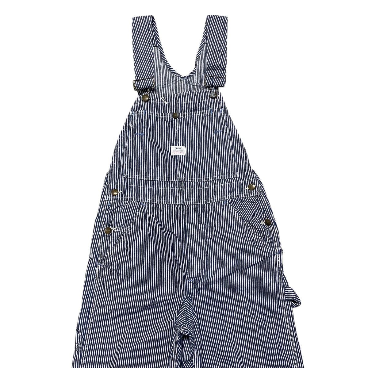 Sears Vintage 60s Sears Roebuck Overall Hickory Striped Size US 32 / EU 48 - 1 Thumbnail