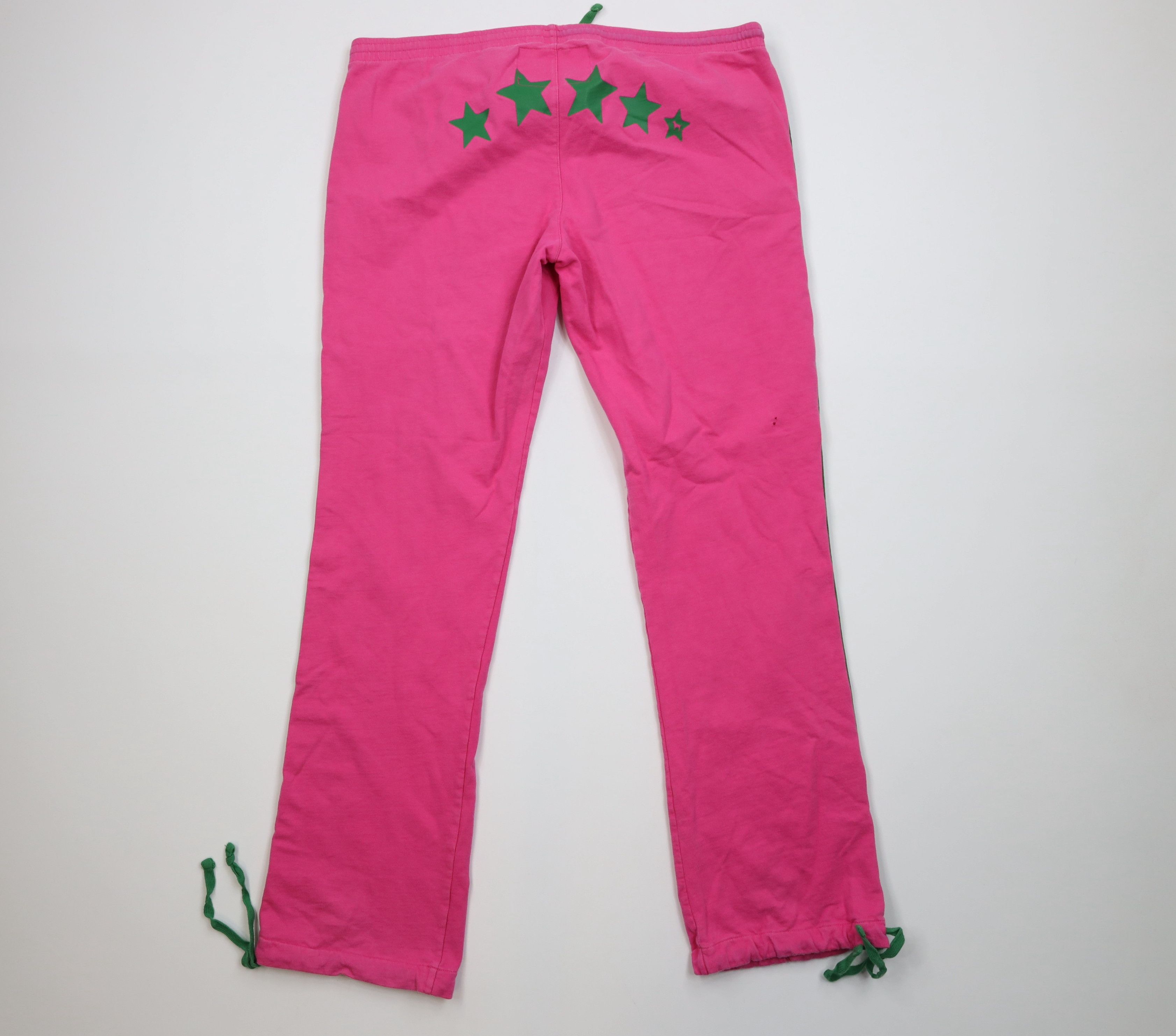 Pink Vintage Y2K Pink Victorias Secret Flared Stars Dog Pants Size 34" / US 12 / IT 48 - 8 Thumbnail