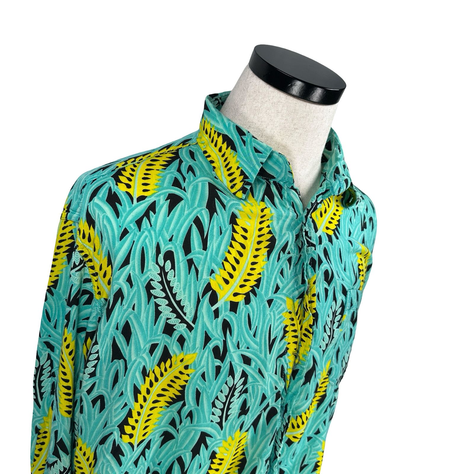 Other Loud Original Shirt Men 2XL Yellow Feathers & Green Grass Size US XXL / EU 58 / 5 - 2 Thumbnail