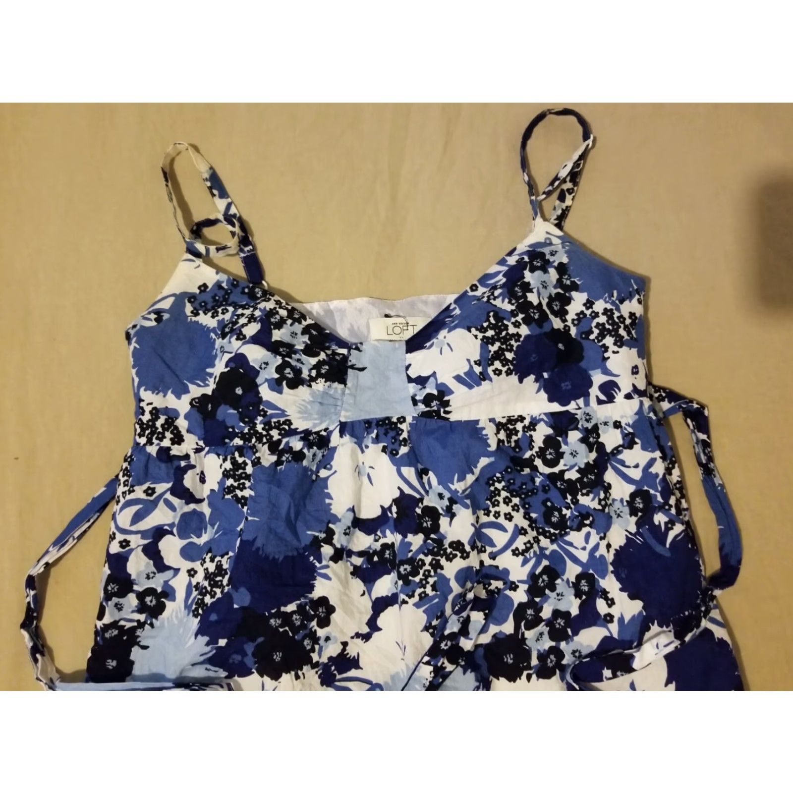 Ann Taylor Womens Ann Taylor Dress Blue 6 A-Line Midi Shirt Womens, Ann Taylor, Dress, Blue, 6, Midi, A-Line, Regular, Blue Ladies, 90s, Womens Size M / US 6-8 / IT 42-44 - 3 Thumbnail