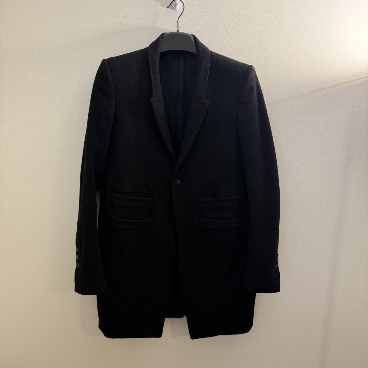 Rick Owens FW19 Larry Neue Wool Overcoat Size US M / EU 48-50 / 2 - 1 Thumbnail
