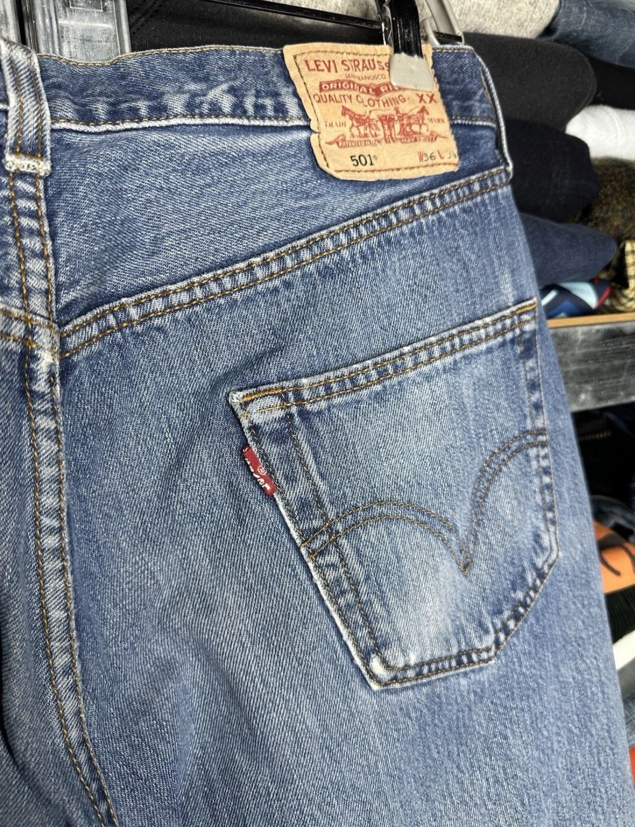 Levi's 36/34 Levi’s Rarest Vintage Y2K Punk Denim Jeans Pants Size US 36 / EU 52 - 3 Thumbnail